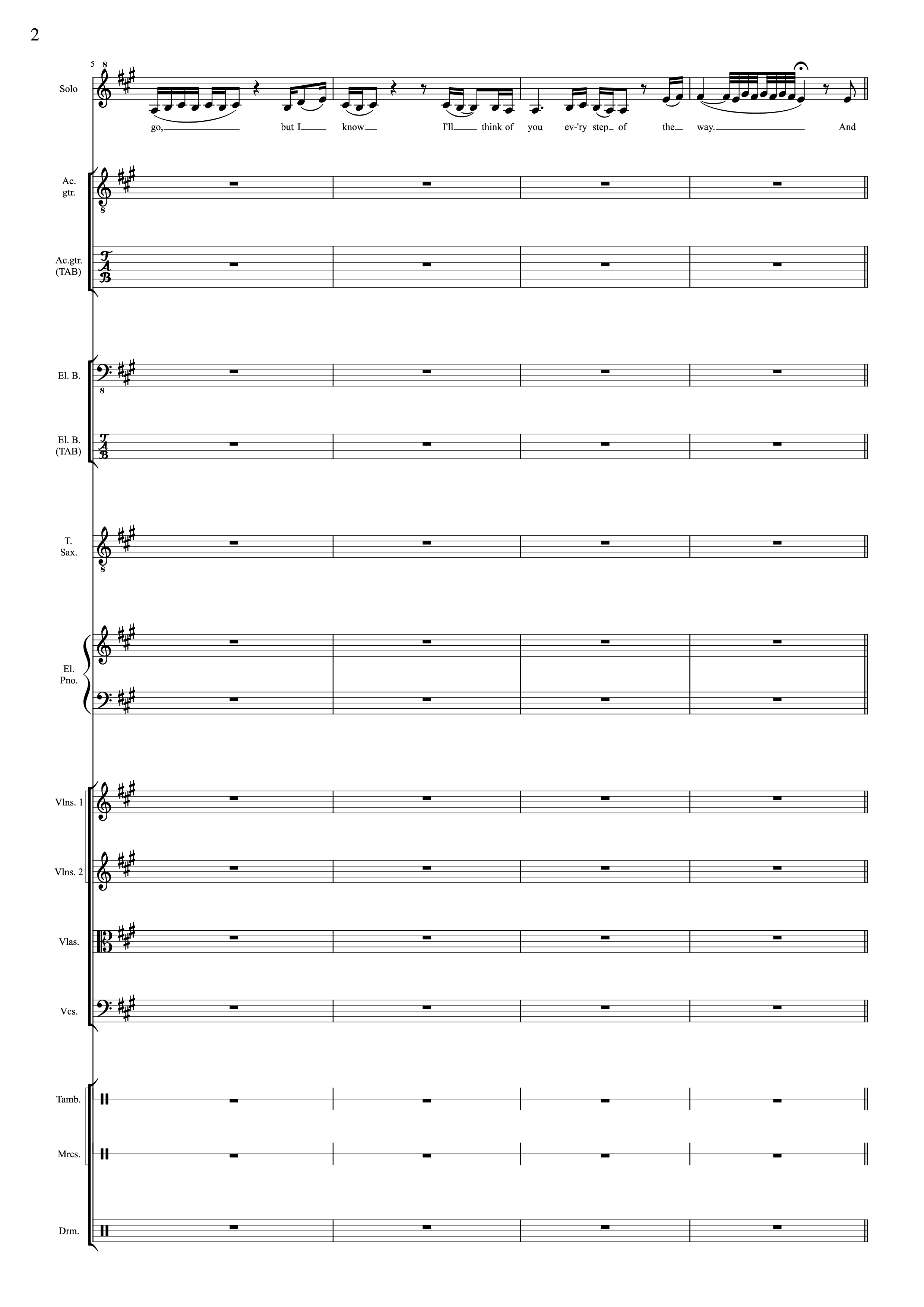 Page 2 of Sheet music PDF I Will Always Love You (Choral orchestral) - D. Parton
