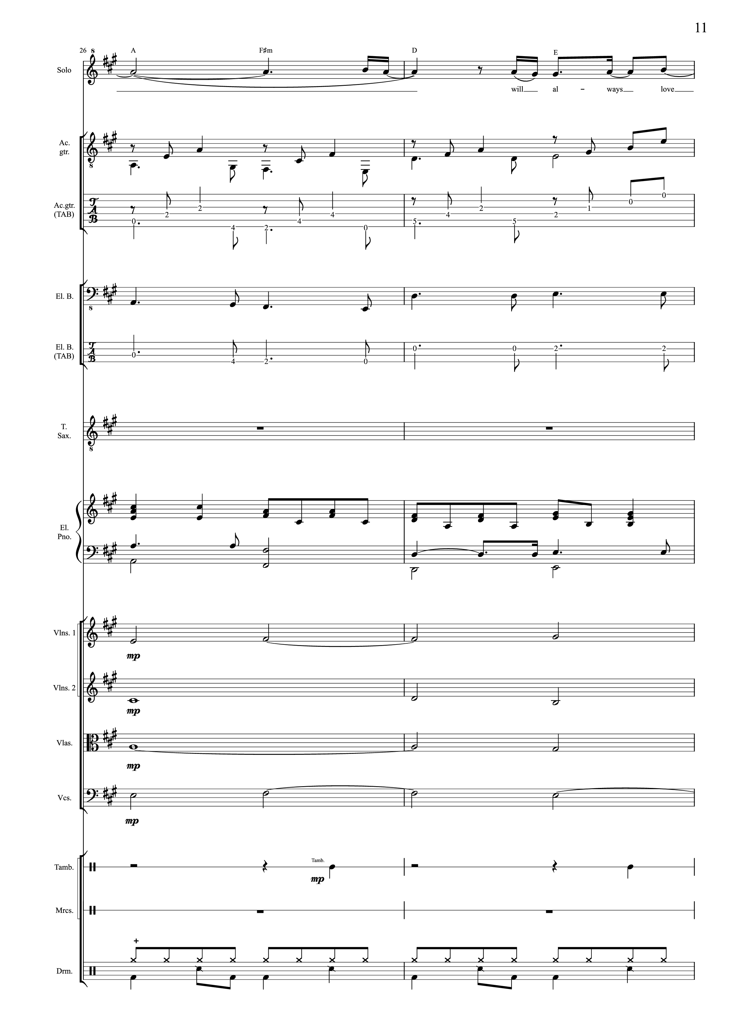Page 11 of Sheet music PDF I Will Always Love You (Choral orchestral) - D. Parton