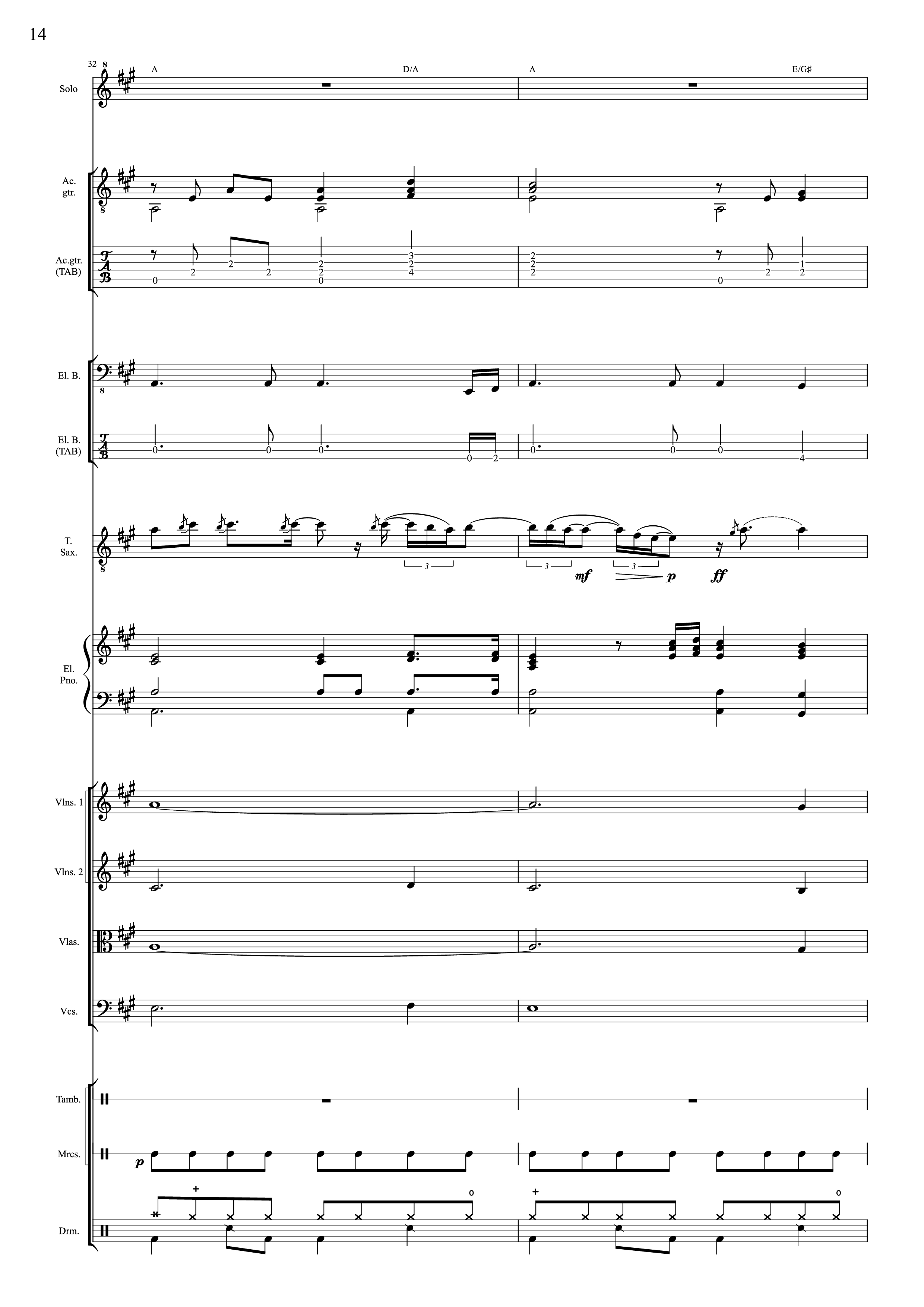 Page 14 of Sheet music PDF I Will Always Love You (Choral orchestral) - D. Parton