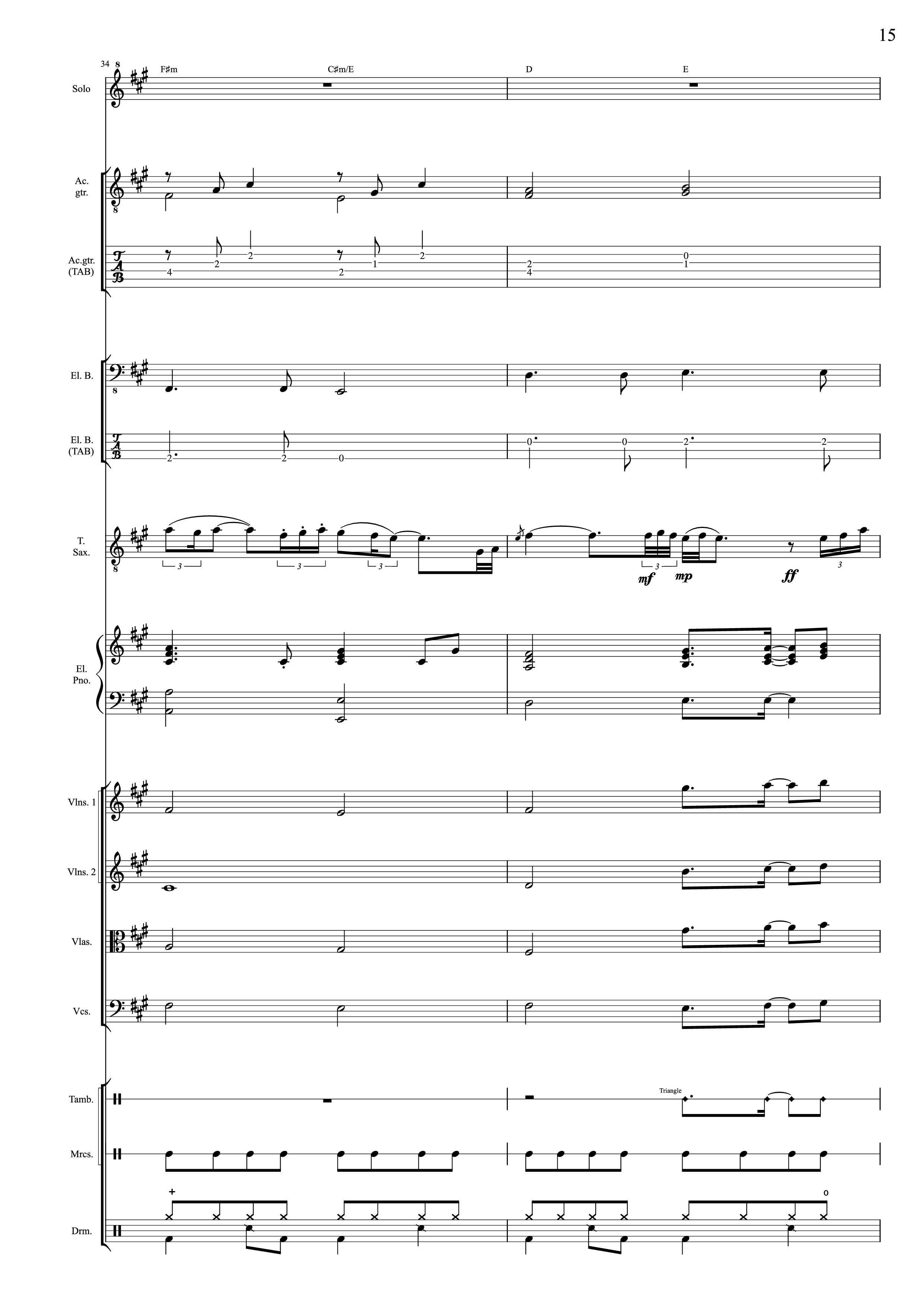 Page 15 of Sheet music PDF I Will Always Love You (Choral orchestral) - D. Parton