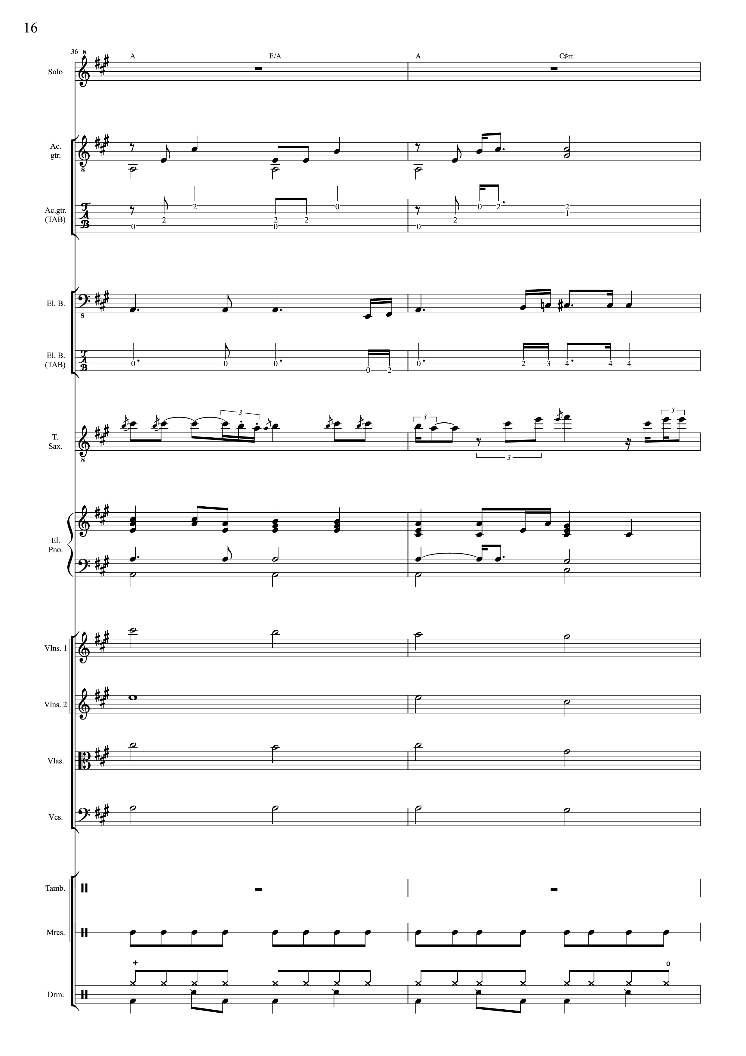 Page 16 of Sheet music PDF I Will Always Love You (Choral orchestral) - D. Parton