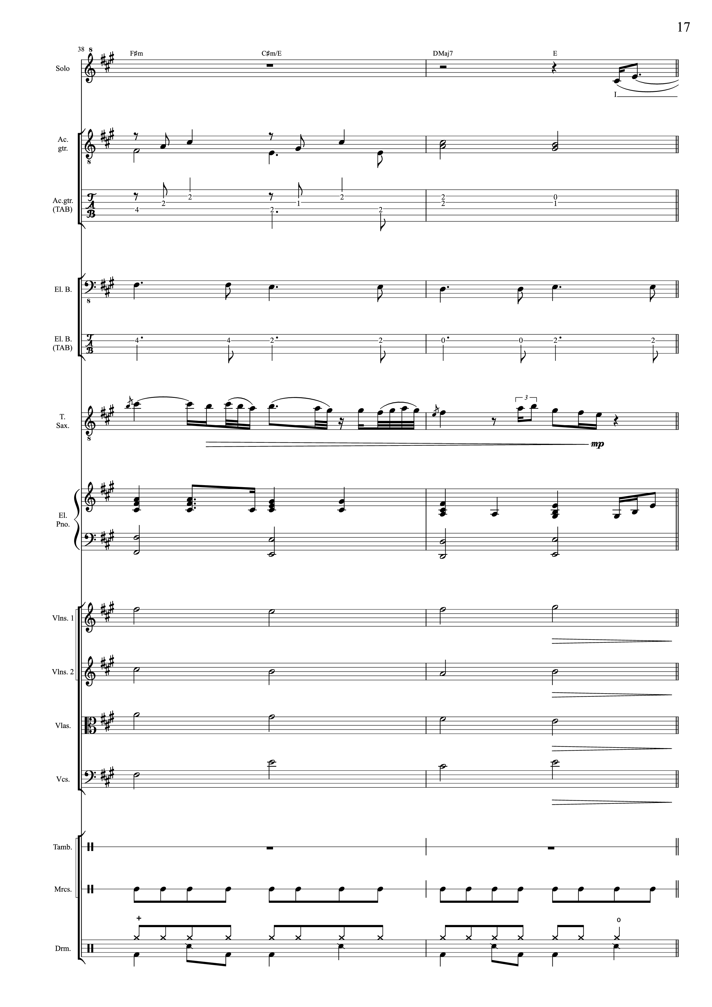 Page 17 of Sheet music PDF I Will Always Love You (Choral orchestral) - D. Parton