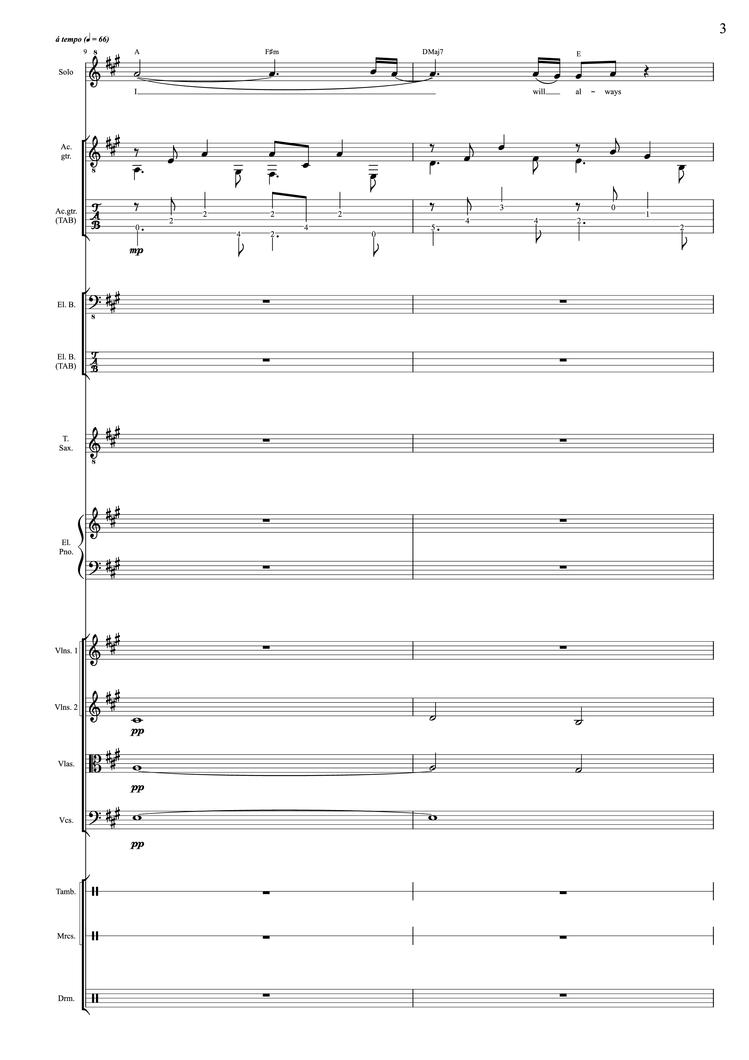 Page 3 of Sheet music PDF I Will Always Love You (Choral orchestral) - D. Parton