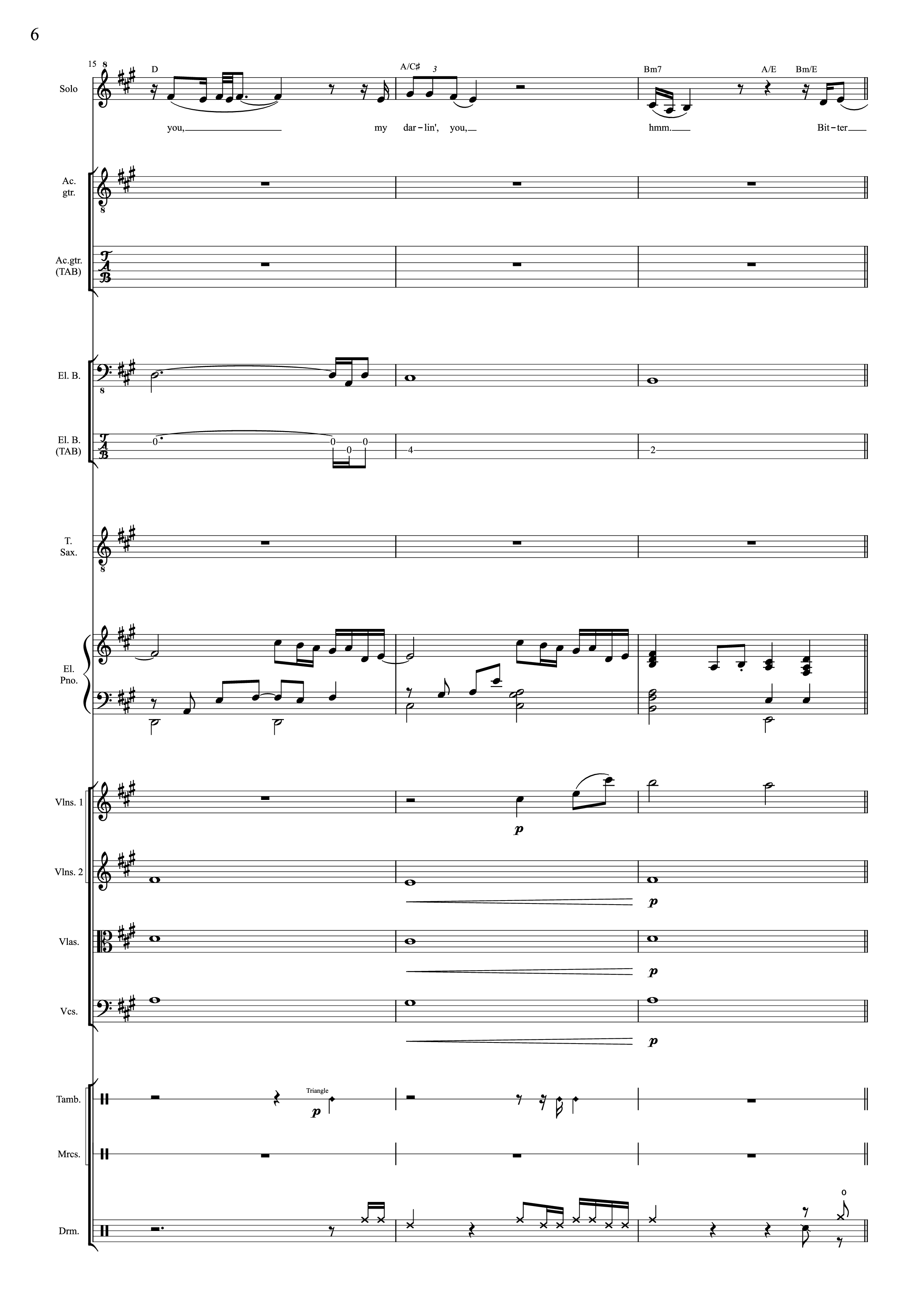 Page 6 of Sheet music PDF I Will Always Love You (Choral orchestral) - D. Parton
