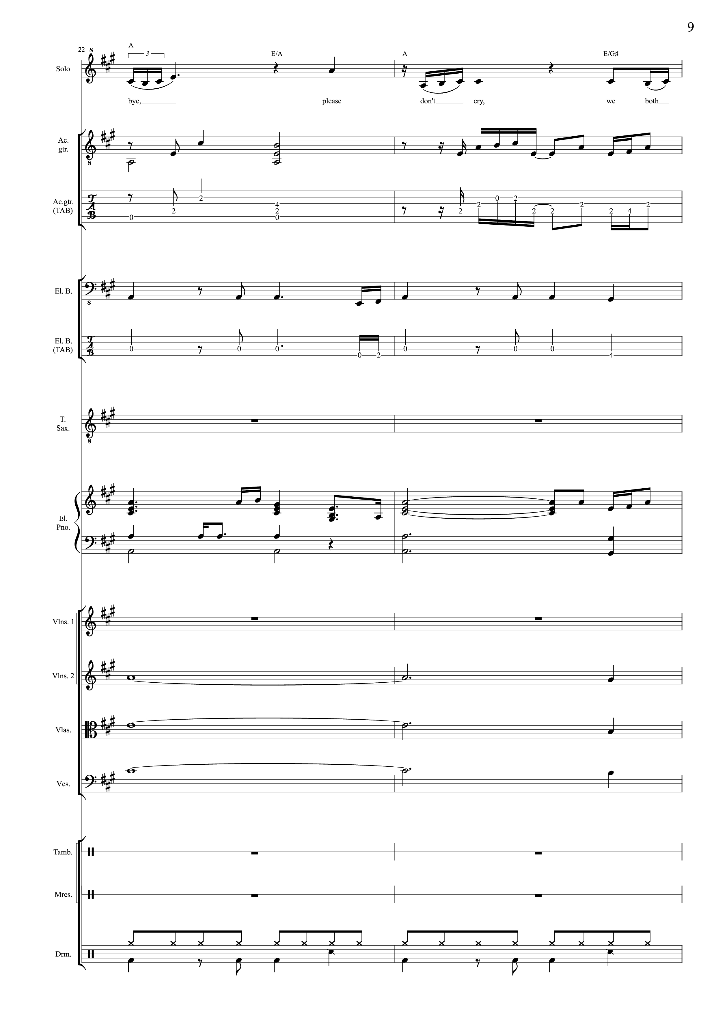 Page 9 of Sheet music PDF I Will Always Love You (Choral orchestral) - D. Parton