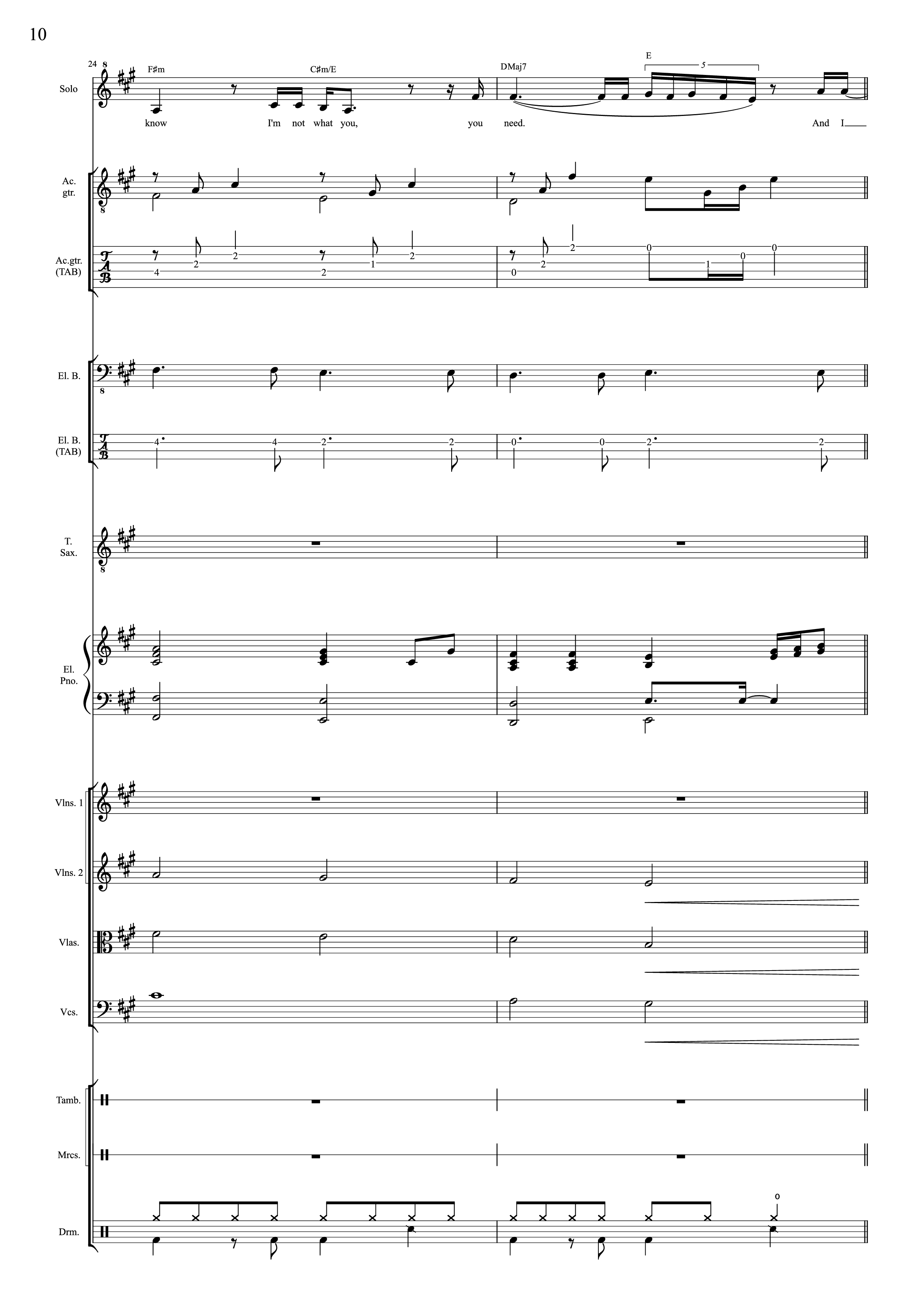 Page 10 of Sheet music PDF I Will Always Love You (Choral orchestral) - D. Parton