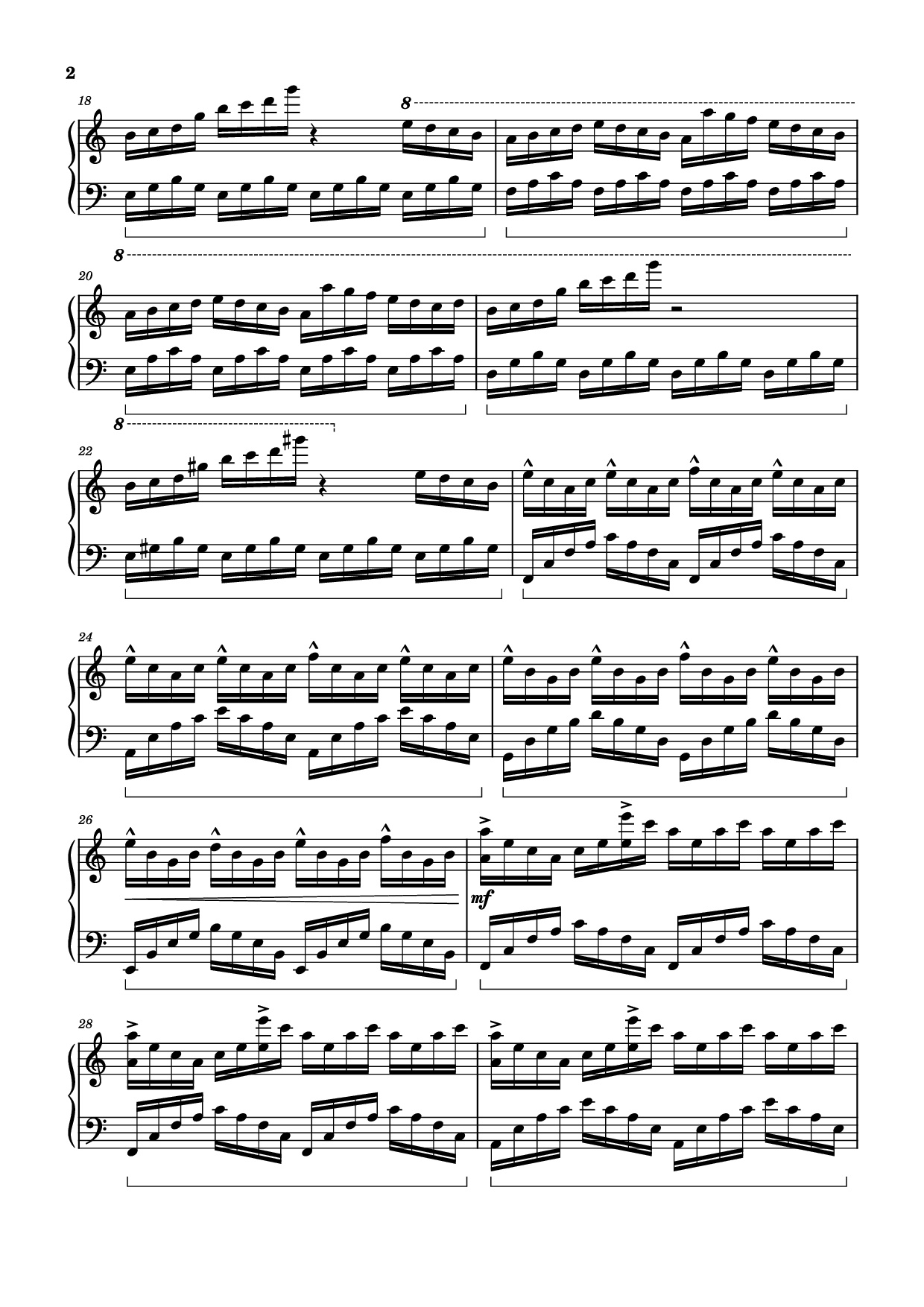 Page 2 of Sheet music PDF Piano The Interstellar Experience Piano - Tony Ann