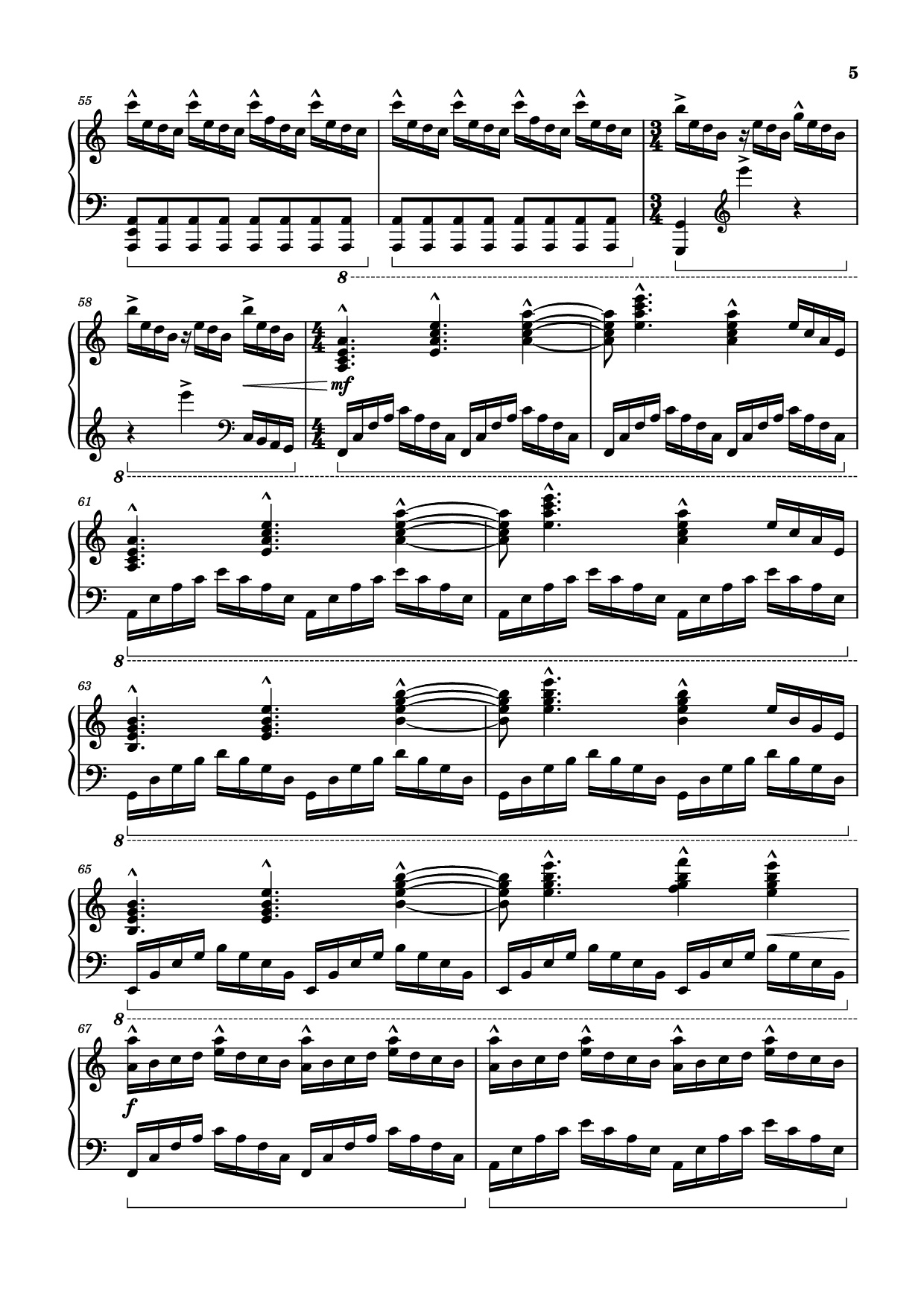 Page 5 of Sheet music PDF Piano The Interstellar Experience Piano - Tony Ann