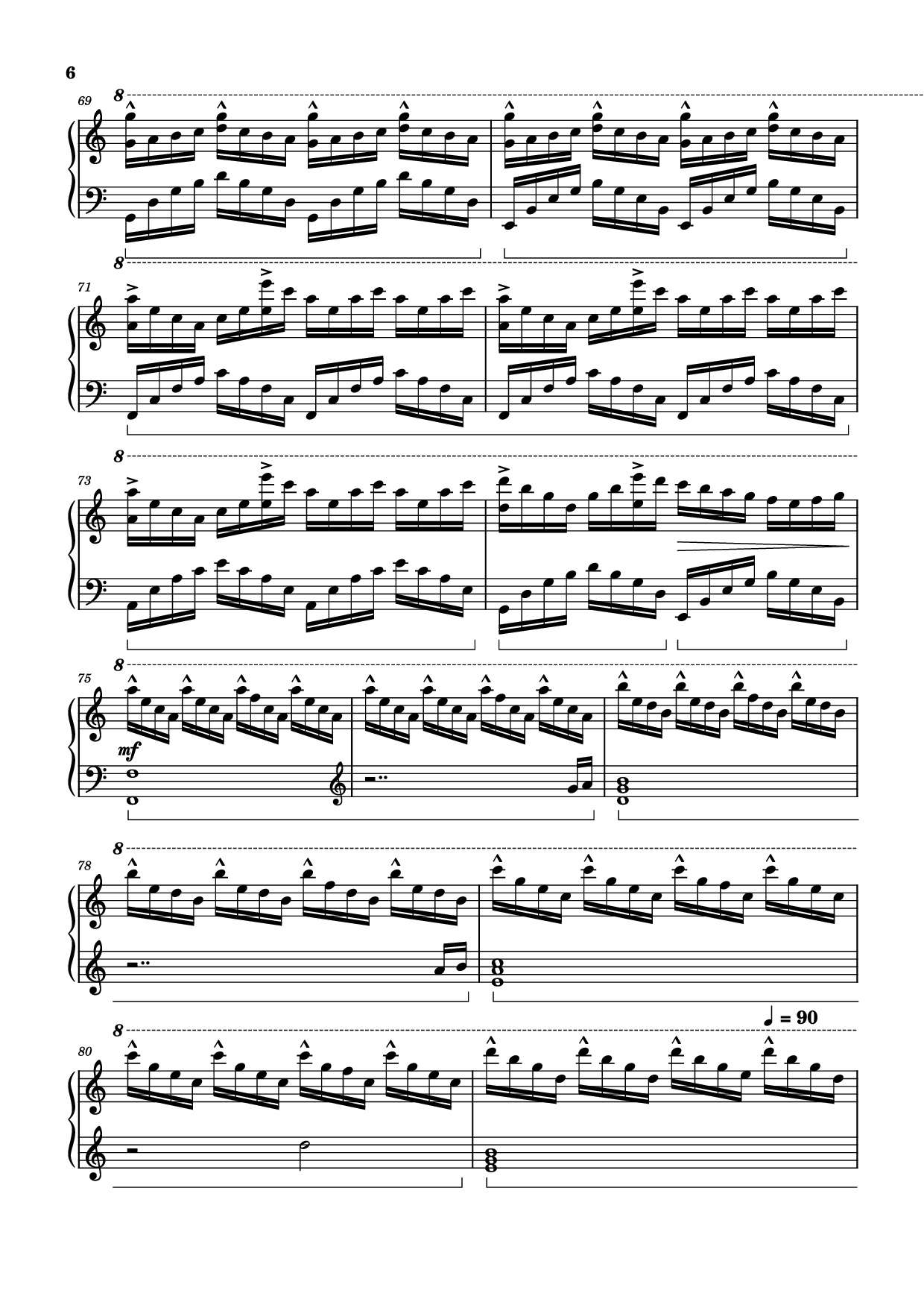 Page 6 of Sheet music PDF Piano The Interstellar Experience Piano - Tony Ann