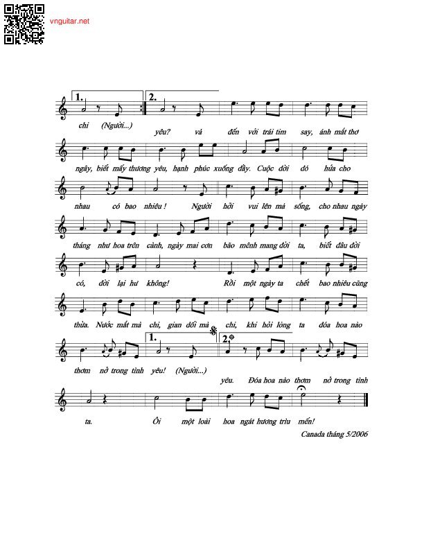 Page 2 of Sheet music PDF Hãy yêu nhau - Trường Sa