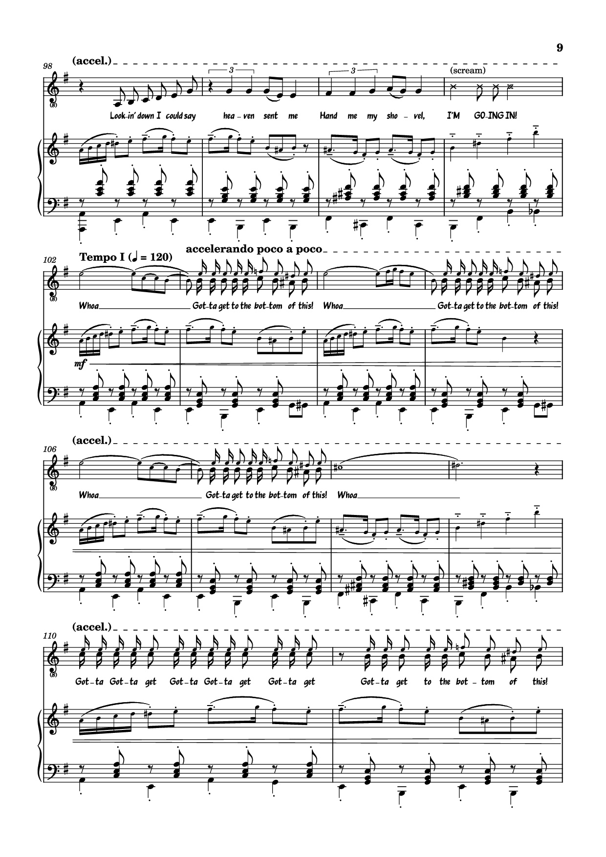 Page 9 of Sheet music PDF Hand Me My Shovel, I
