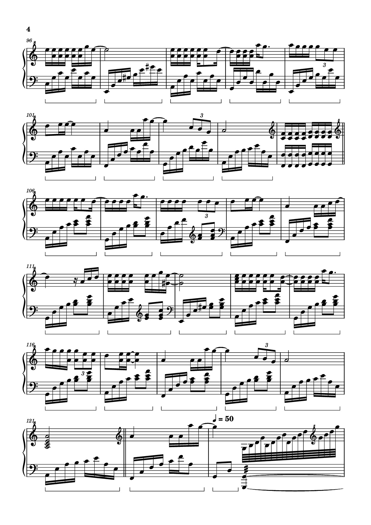 Page 4 of Sheet music PDF Piano 心要让你听见 (Tình Đơn Phương) Piano - Transcribed by Lê Mạnh Hùng