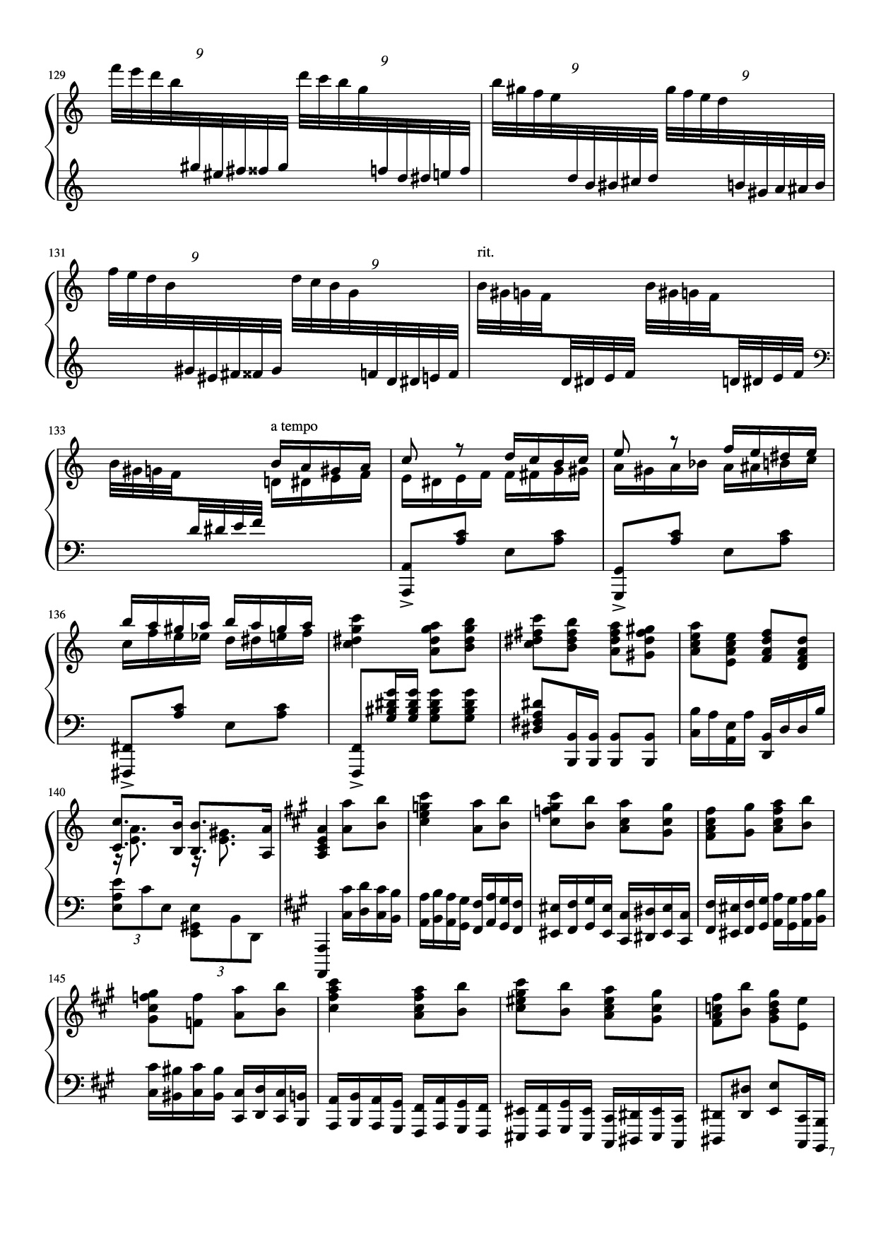 Page 7 of Sheet music PDF Piano Turkish March by Yuja Piano - Kyoko Akatsuka
