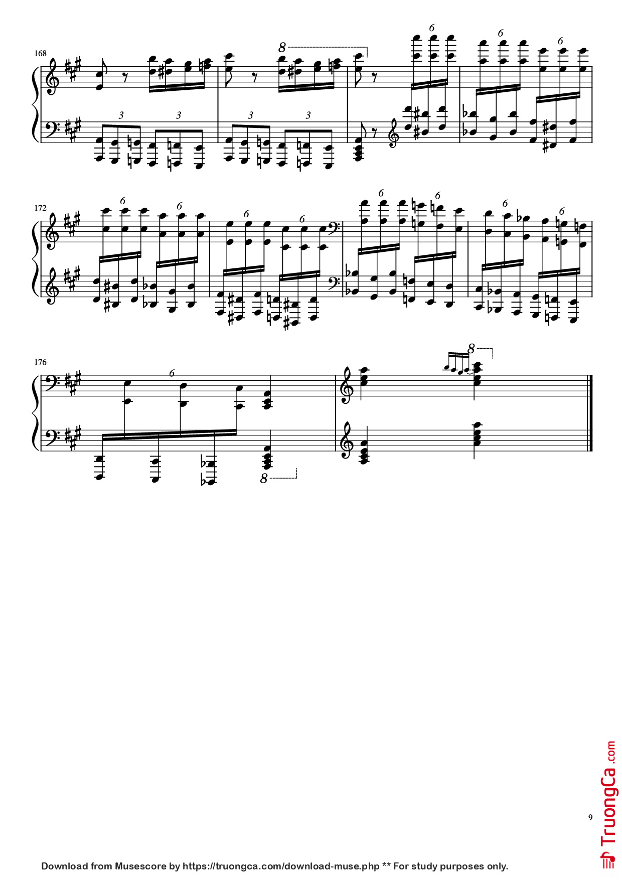 Page 9 of Sheet music PDF Piano Turkish March by Yuja Piano - Kyoko Akatsuka