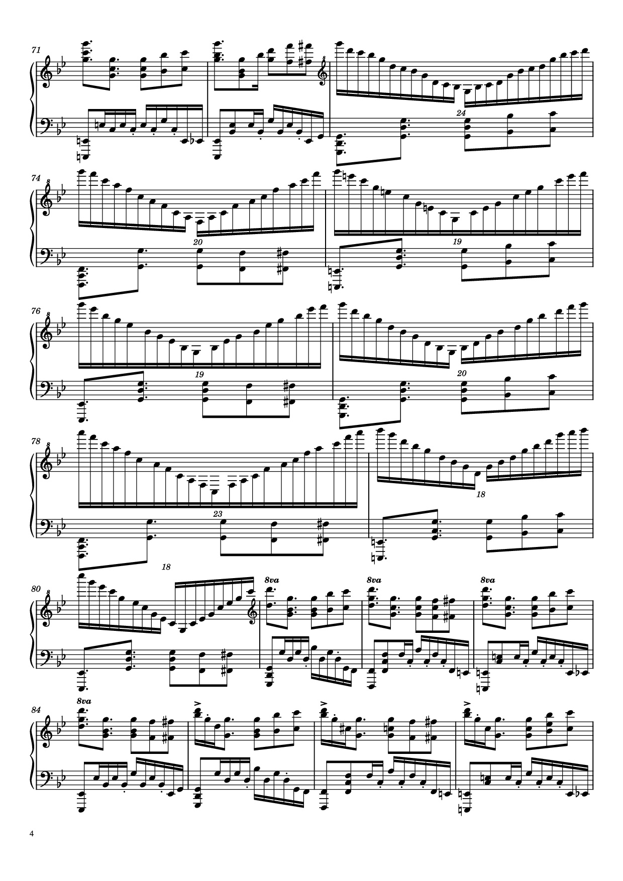 Page 4 of Sheet music PDF Piano Mission Impossible Theme Piano - Comp. by Lalo Schifrin