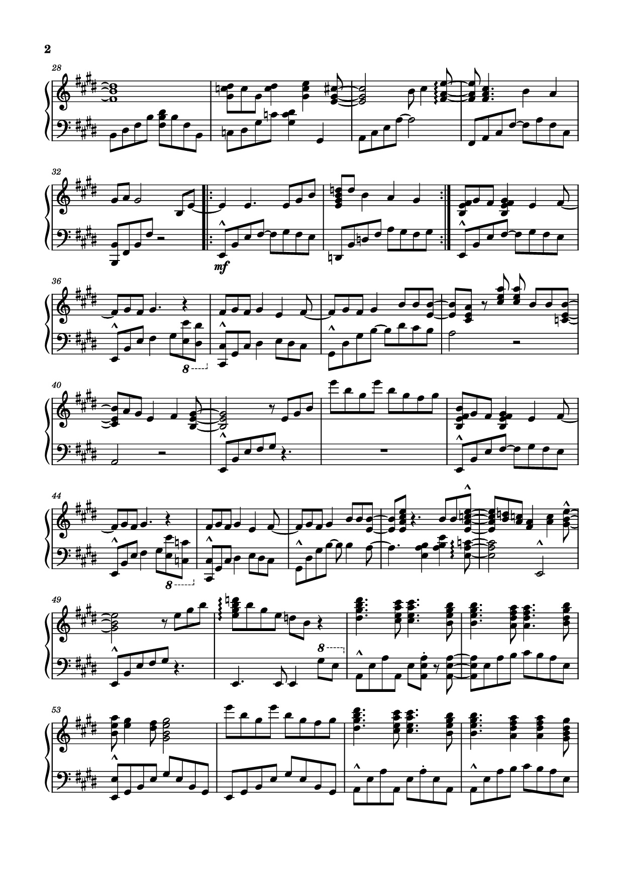 Page 2 of Sheet music PDF Piano Never Meant to Know Piano - Tally Hall
