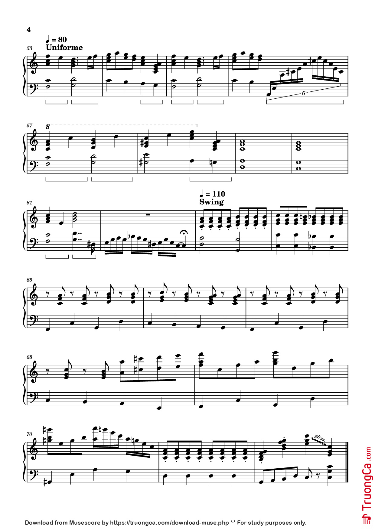 Page 4 of Sheet music PDF Piano The Main Character Piano - Will Wood