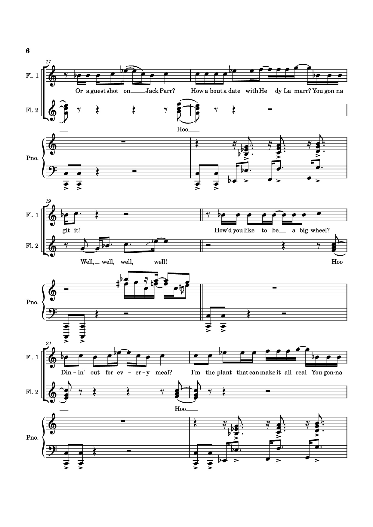 Page 6 of Sheet music PDF Piano SUDDEN CHANGES Piano - Music by Alan Menken