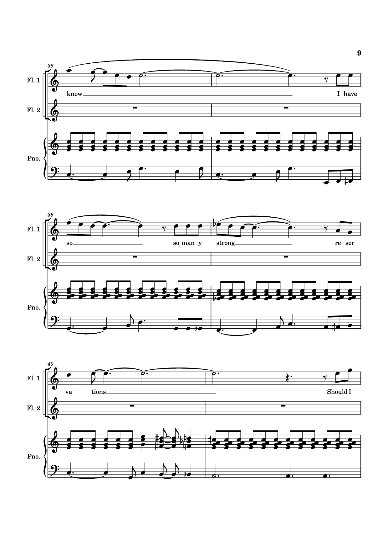 Page 9 of Sheet music PDF Piano SUDDEN CHANGES Piano - Music by Alan Menken