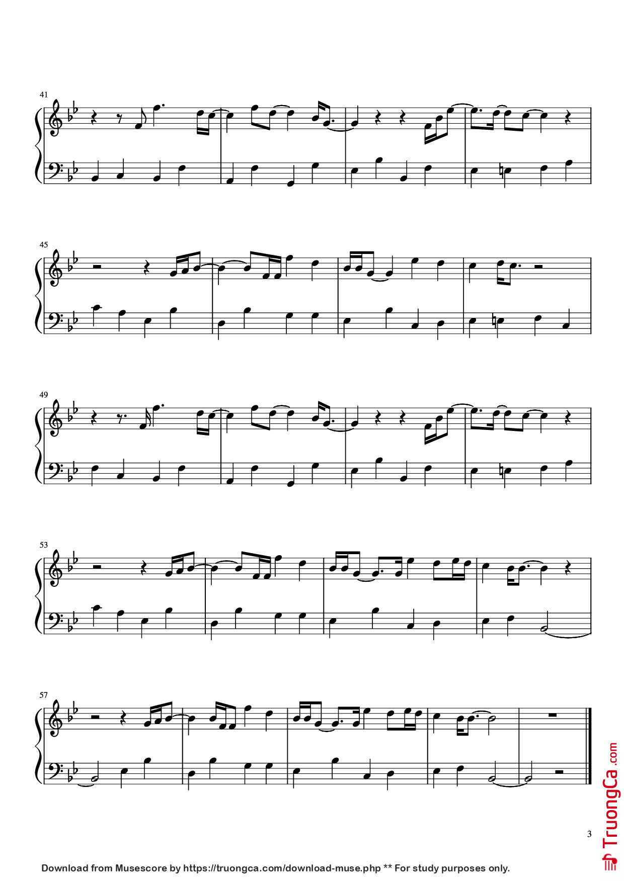 Page 3 of Sheet music PDF Piano Can You Feel The Love Tonight Piano - Elton John. Piano arrranged by Hazel Nguyen