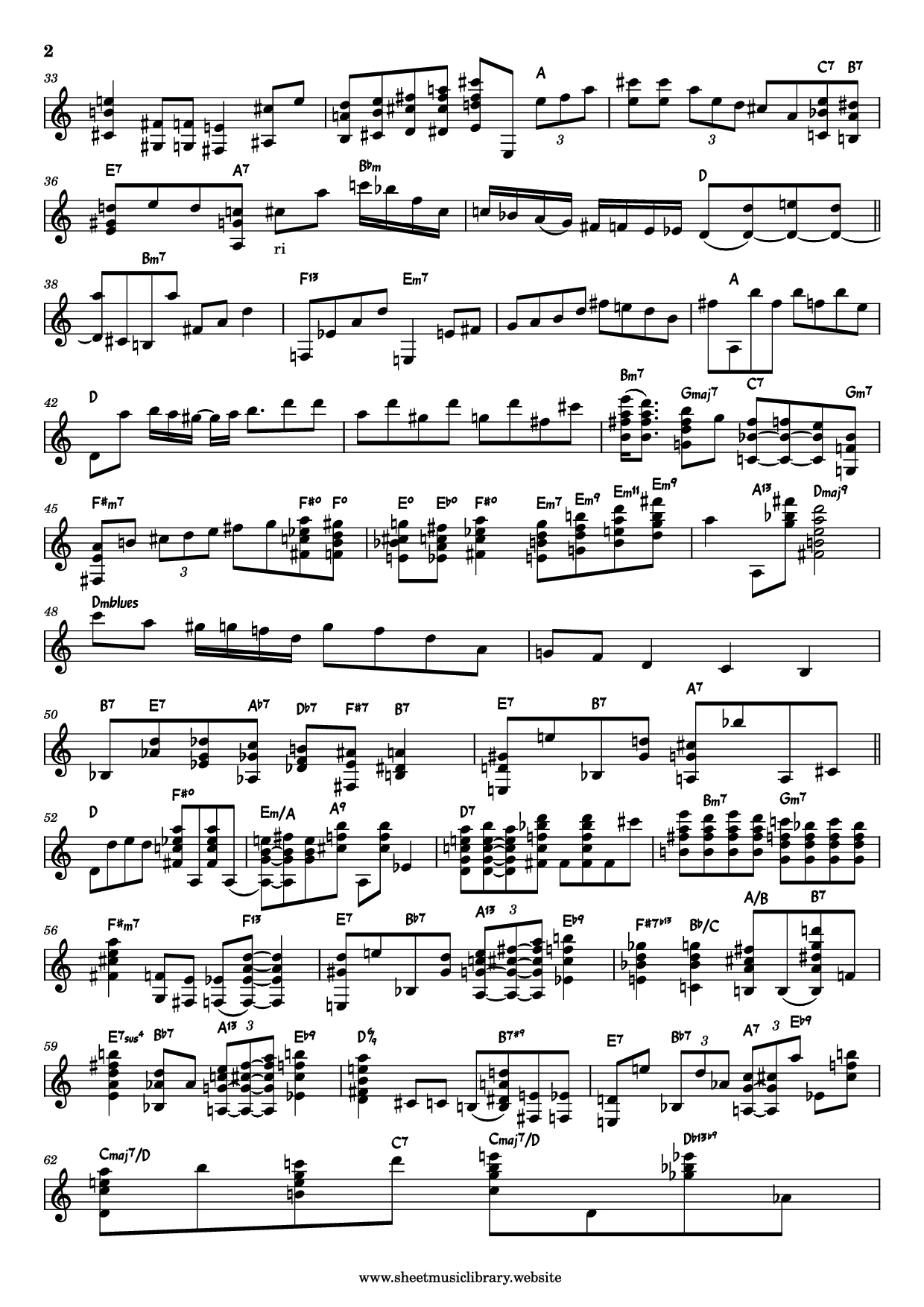 Page 2 of Sheet music PDF Guitar Tab Ain