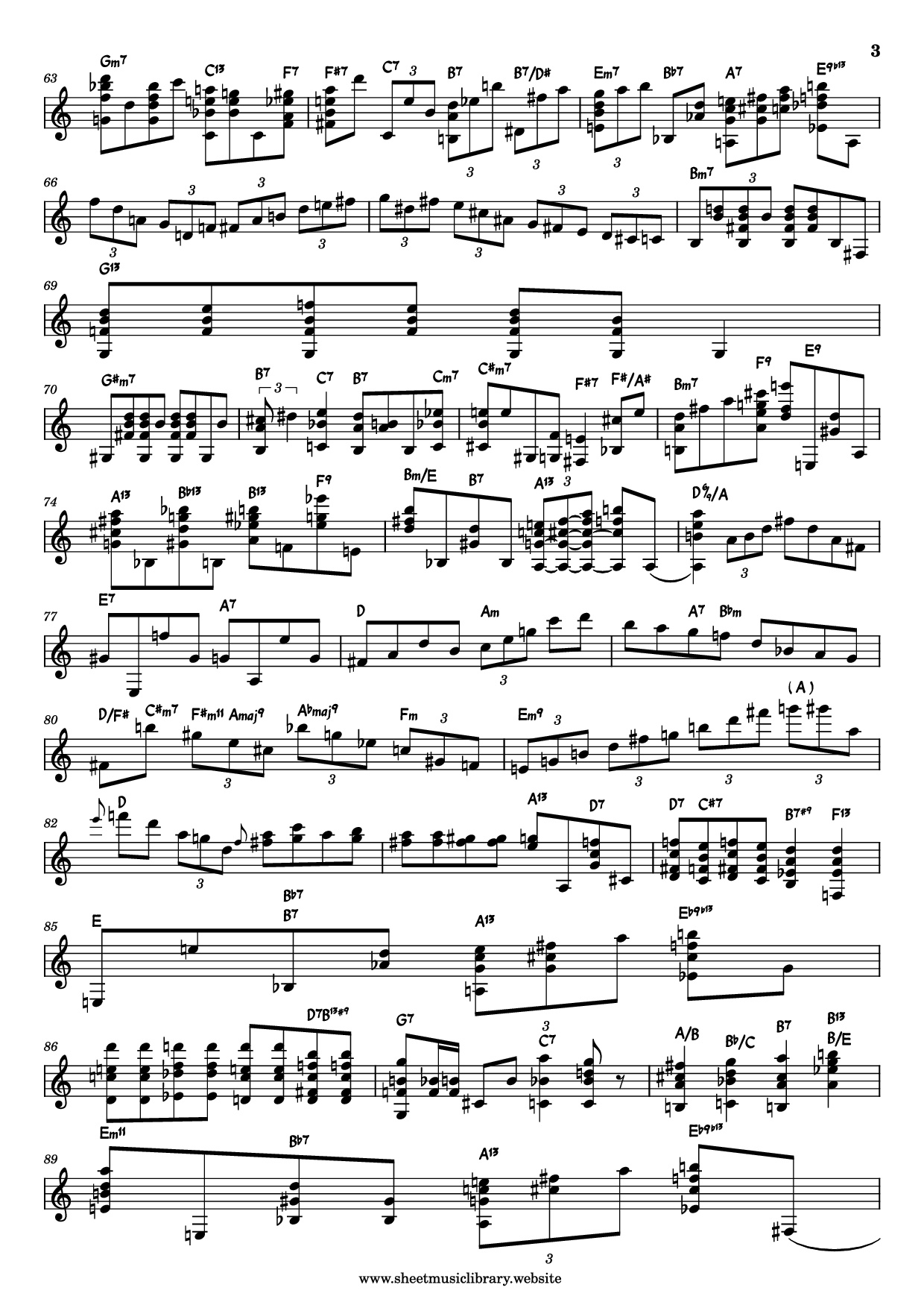 Page 3 of Sheet music PDF Guitar Tab Ain