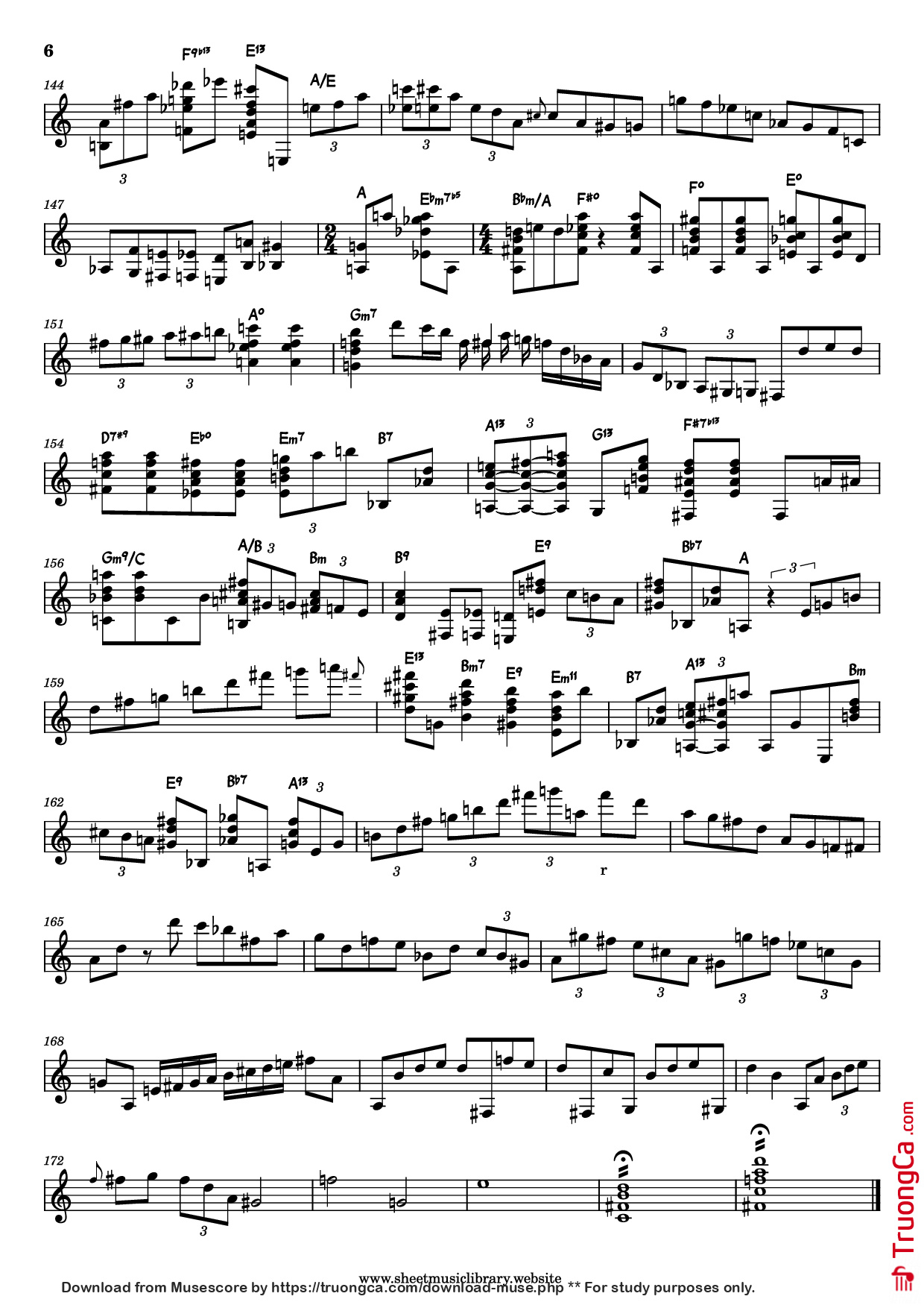 Page 6 of Sheet music PDF Guitar Tab Ain