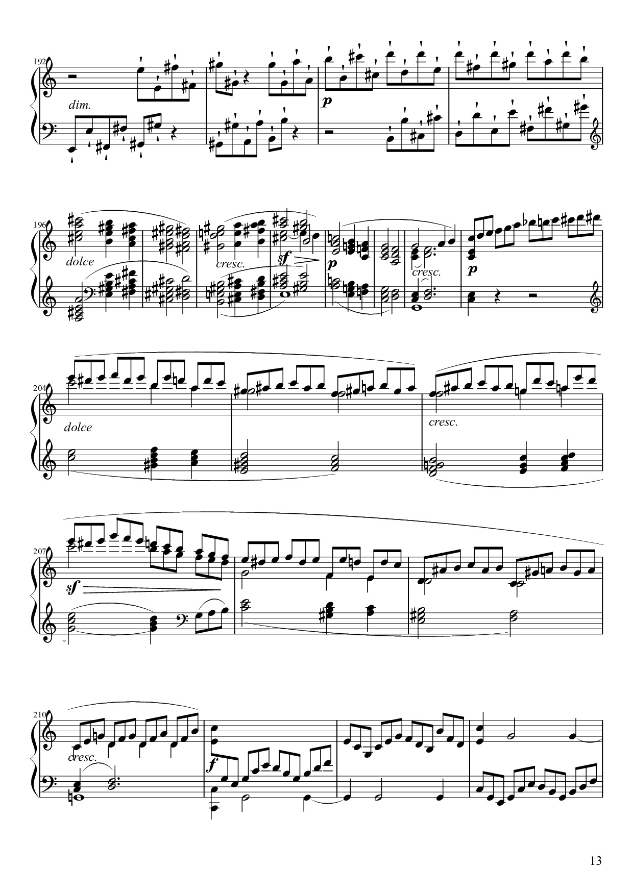 Page 13 of Sheet music PDF Piano Sonate No. 21, Waldstein Piano - Ludwig van Beethoven