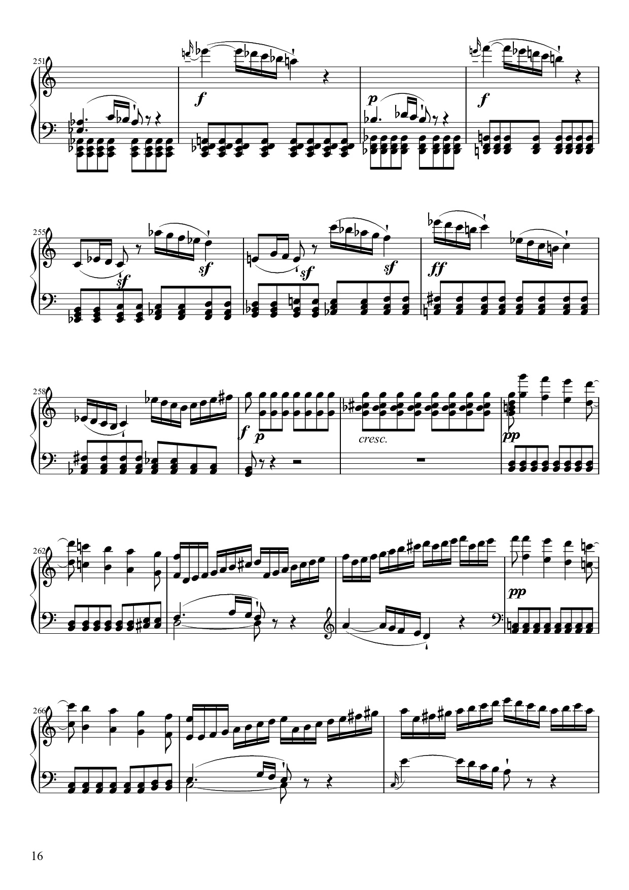 Page 16 of Sheet music PDF Piano Sonate No. 21, Waldstein Piano - Ludwig van Beethoven