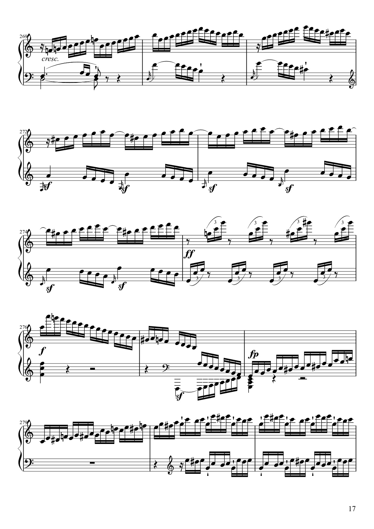 Page 17 of Sheet music PDF Piano Sonate No. 21, Waldstein Piano - Ludwig van Beethoven