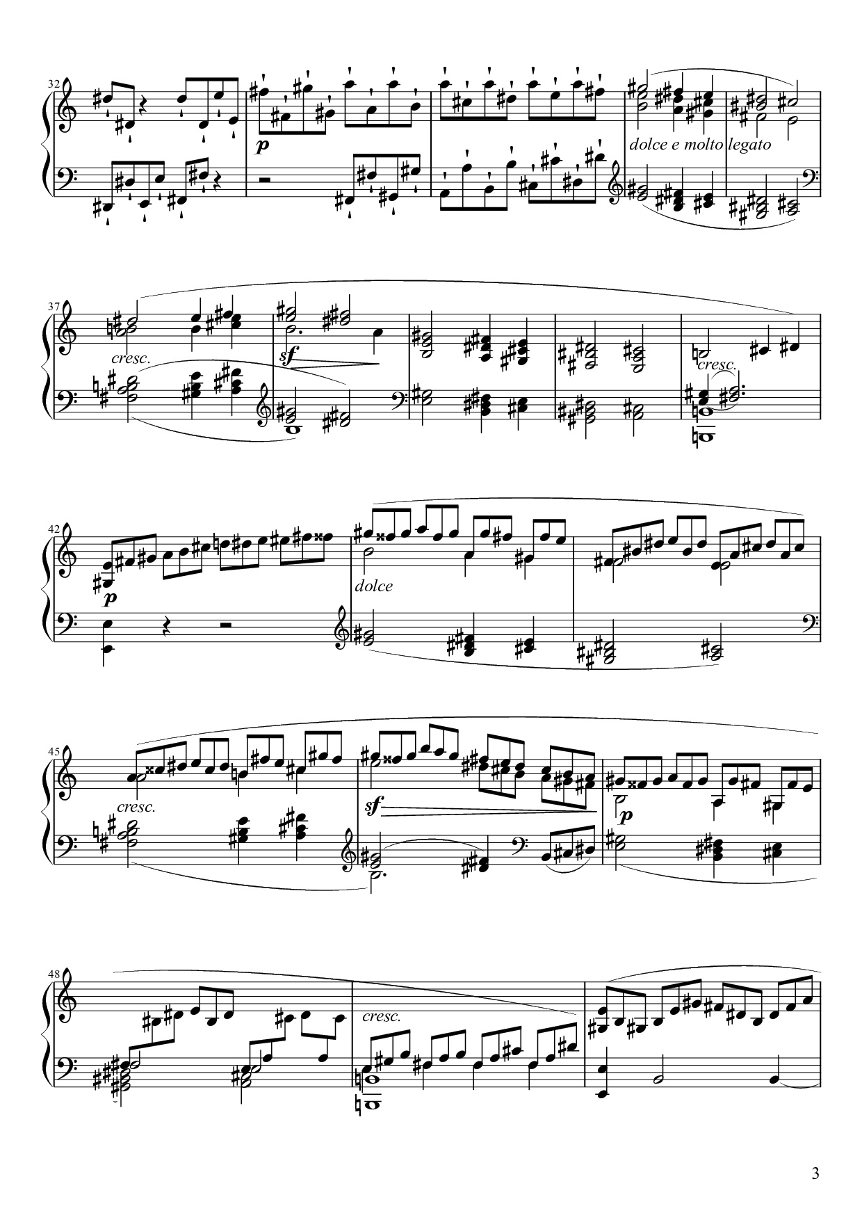 Page 3 of Sheet music PDF Piano Sonate No. 21, Waldstein Piano - Ludwig van Beethoven