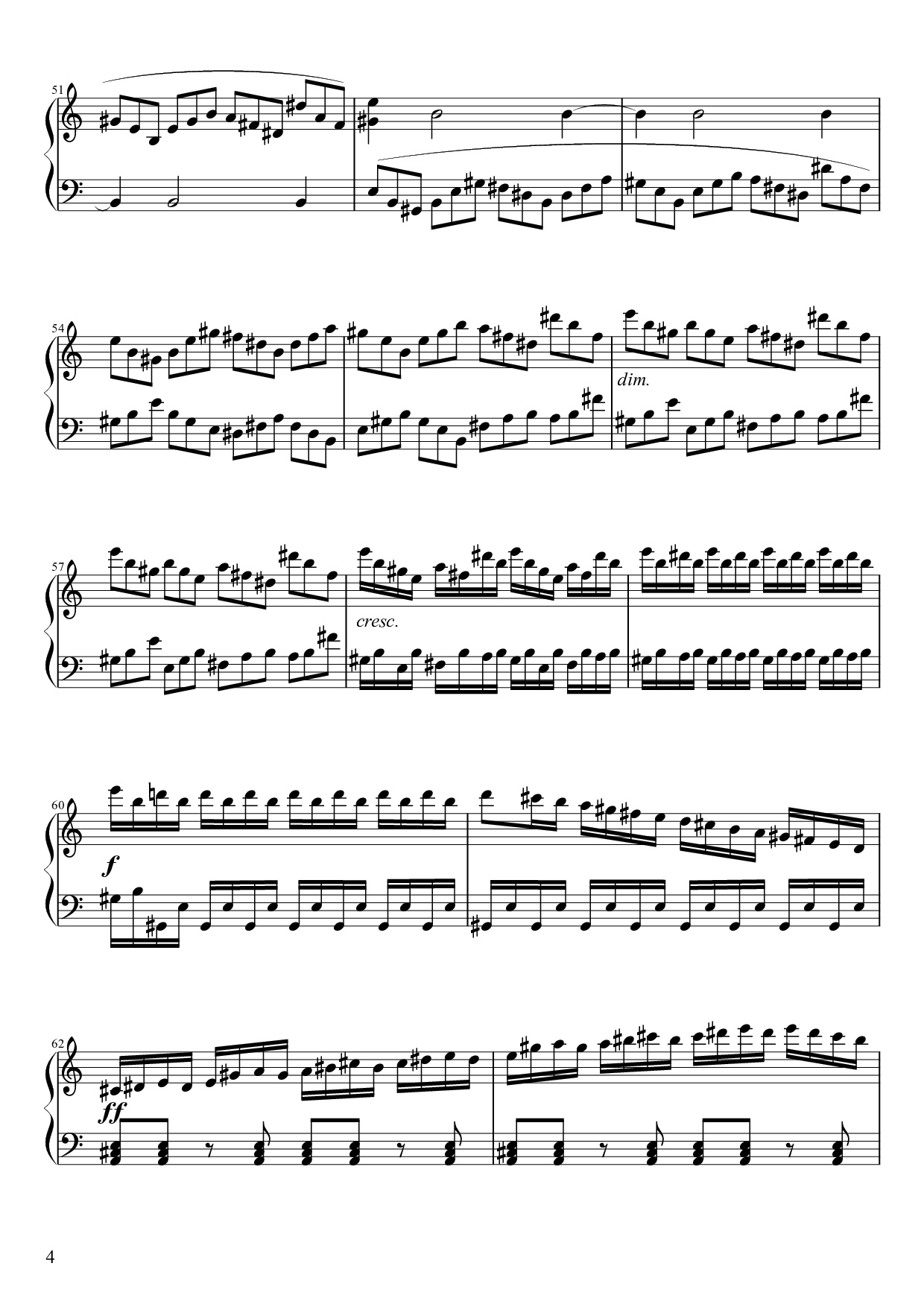 Page 4 of Sheet music PDF Piano Sonate No. 21, Waldstein Piano - Ludwig van Beethoven