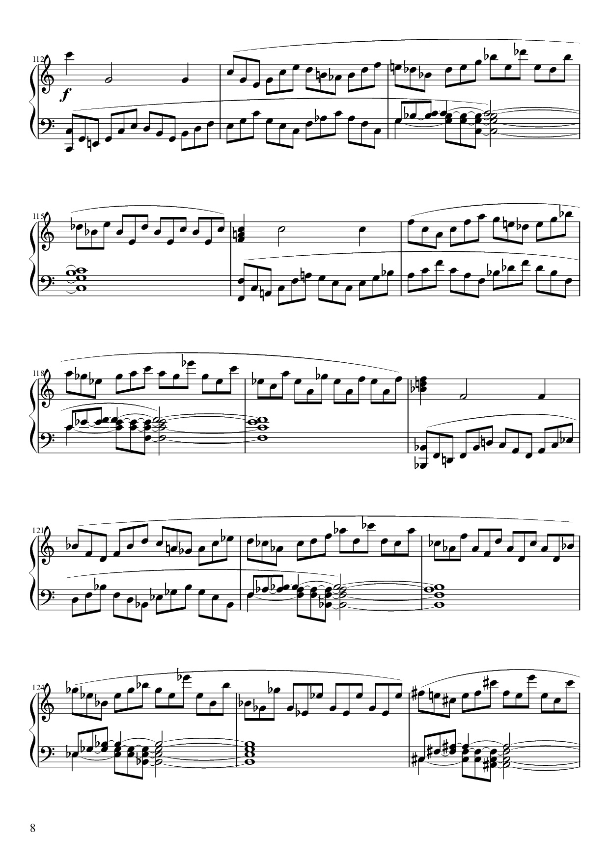 Page 8 of Sheet music PDF Piano Sonate No. 21, Waldstein Piano - Ludwig van Beethoven
