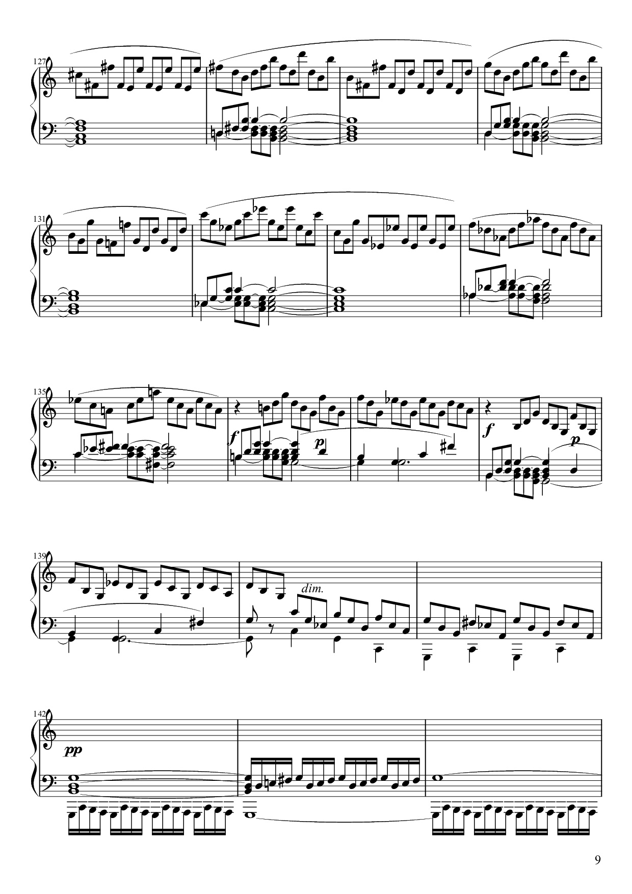 Page 9 of Sheet music PDF Piano Sonate No. 21, Waldstein Piano - Ludwig van Beethoven