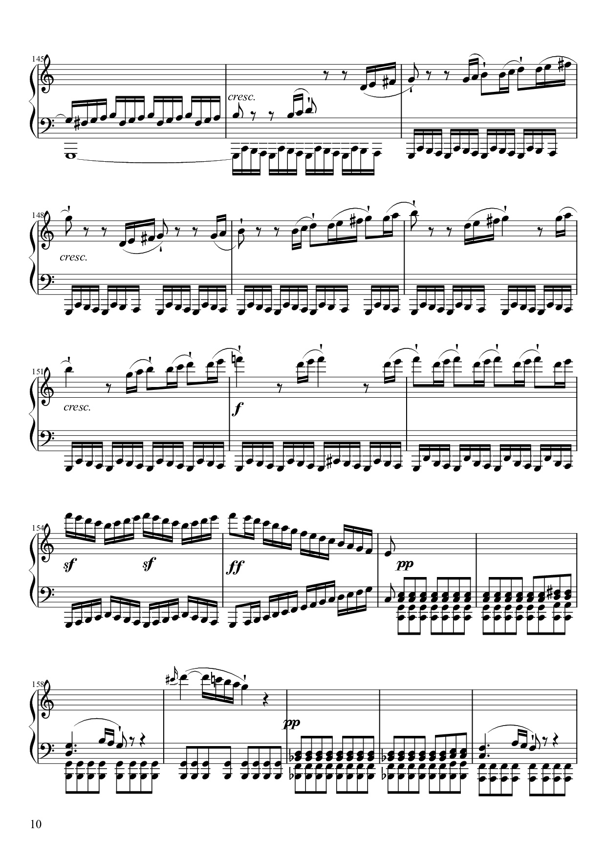 Page 10 of Sheet music PDF Piano Sonate No. 21, Waldstein Piano - Ludwig van Beethoven