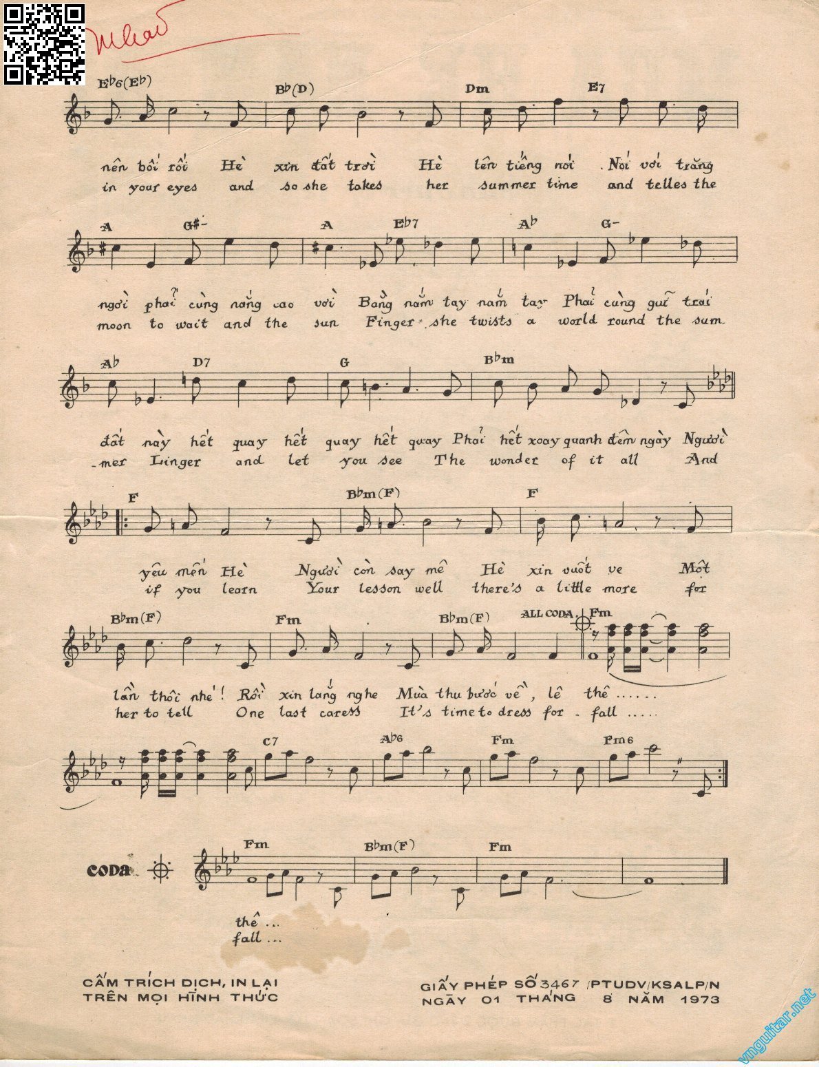Page 2 of Sheet music PDF Hè 42 - Nhạc Ngoại