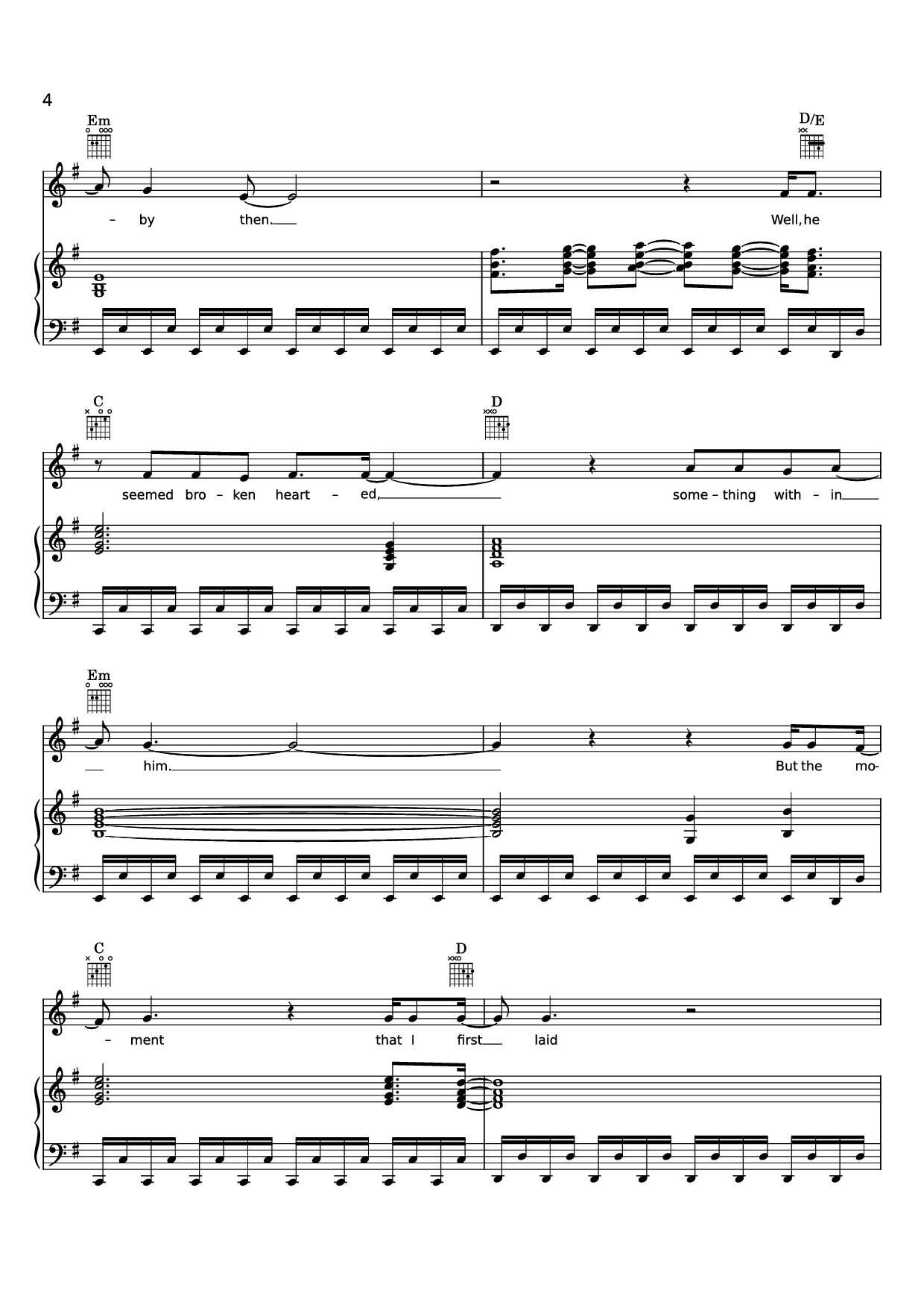 Page 4 of Sheet music PDF Piano Edge of Seventeen Piano - STEVIE NICKS