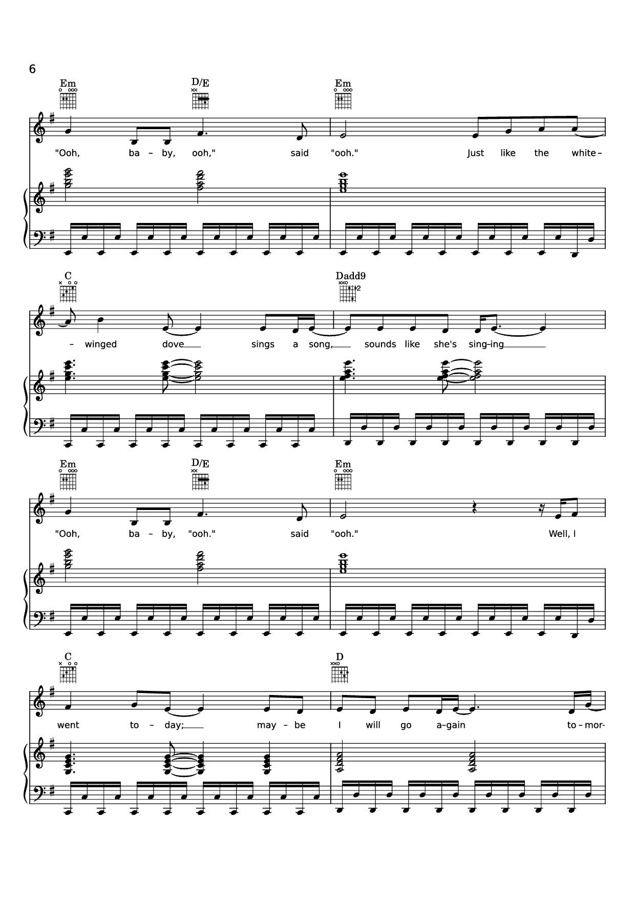 Page 6 of Sheet music PDF Piano Edge of Seventeen Piano - STEVIE NICKS