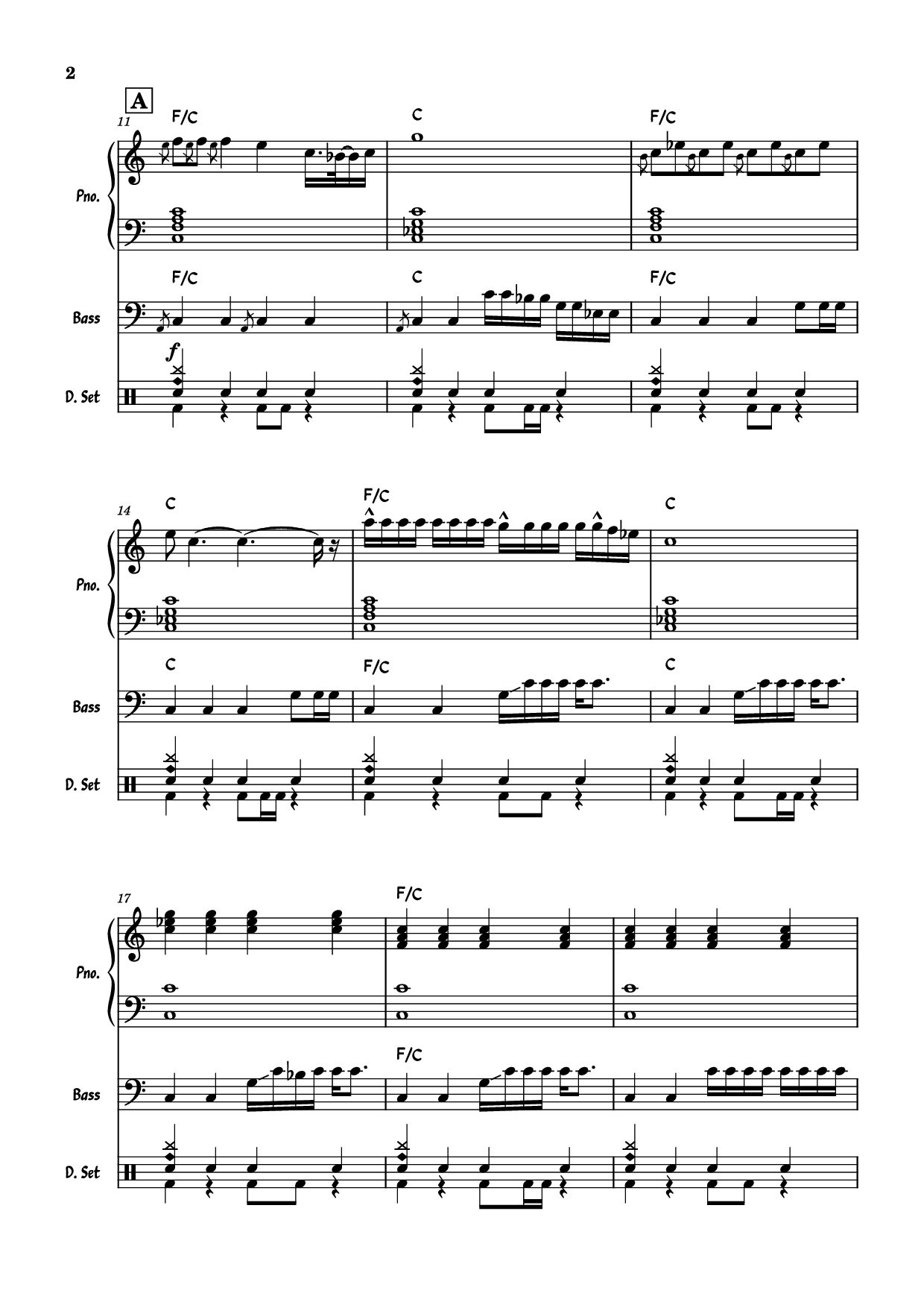 Page 2 of Sheet music PDF Piano Guitar Tab July Morning Piano - Uriah Heep