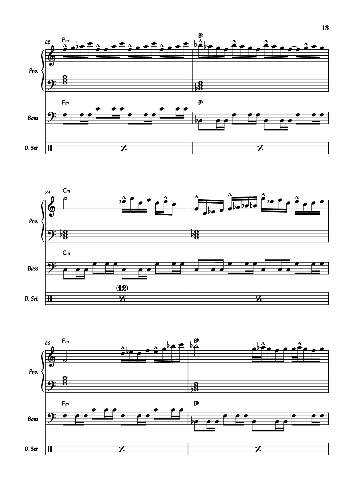 Page 13 of Sheet music PDF Piano Guitar Tab July Morning Piano - Uriah Heep