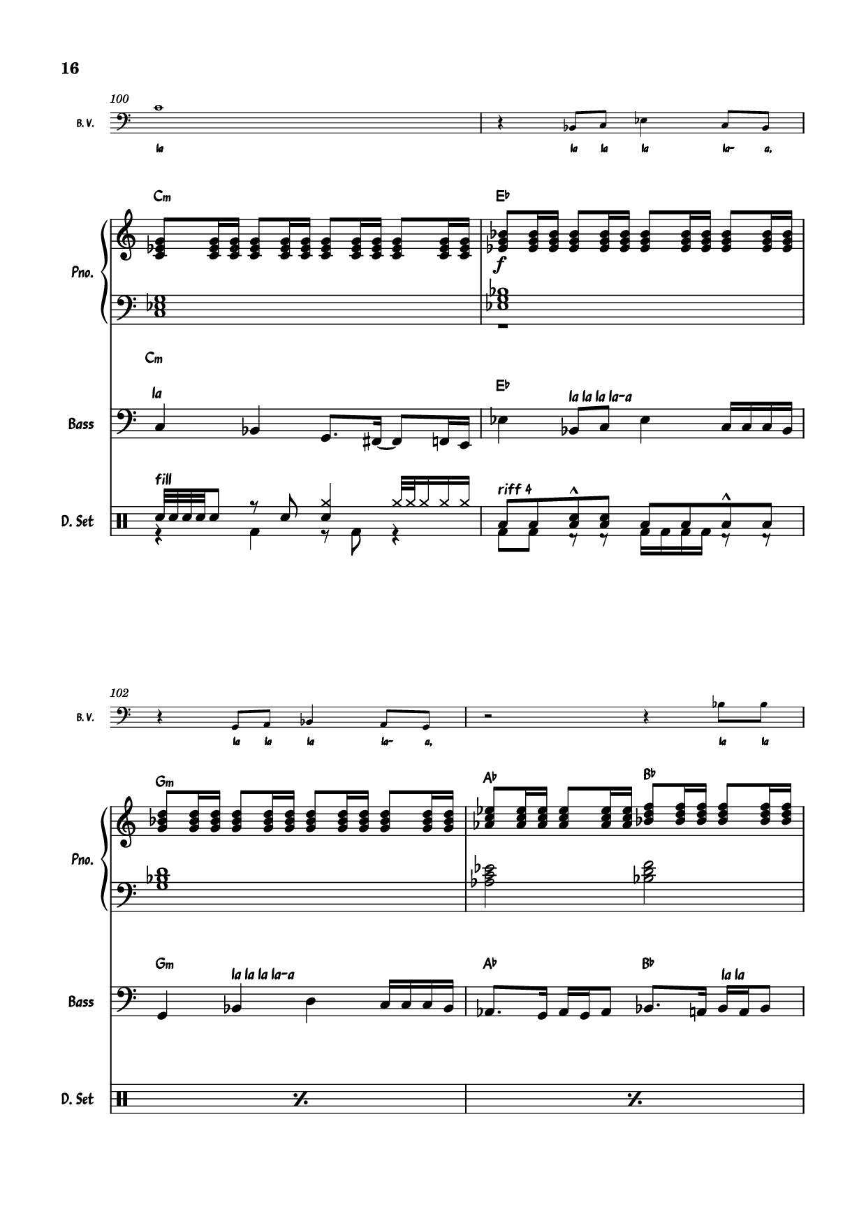 Page 16 of Sheet music PDF Piano Guitar Tab July Morning Piano - Uriah Heep