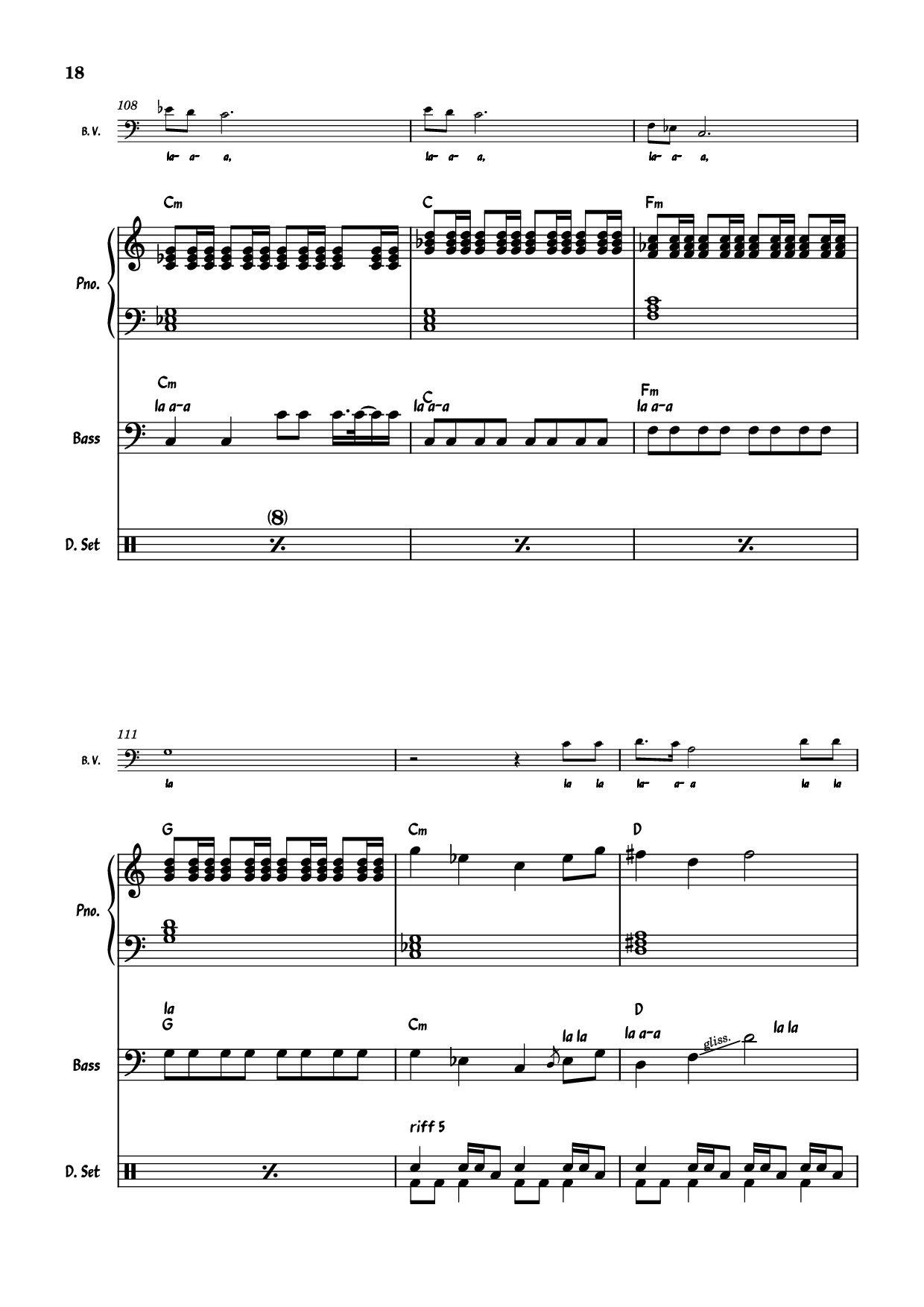 Page 18 of Sheet music PDF Piano Guitar Tab July Morning Piano - Uriah Heep