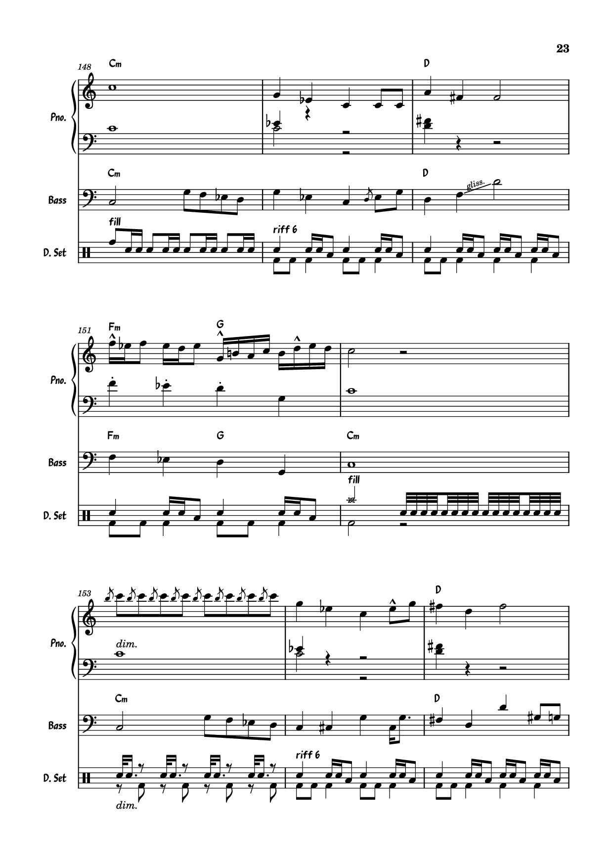 Page 23 of Sheet music PDF Piano Guitar Tab July Morning Piano - Uriah Heep