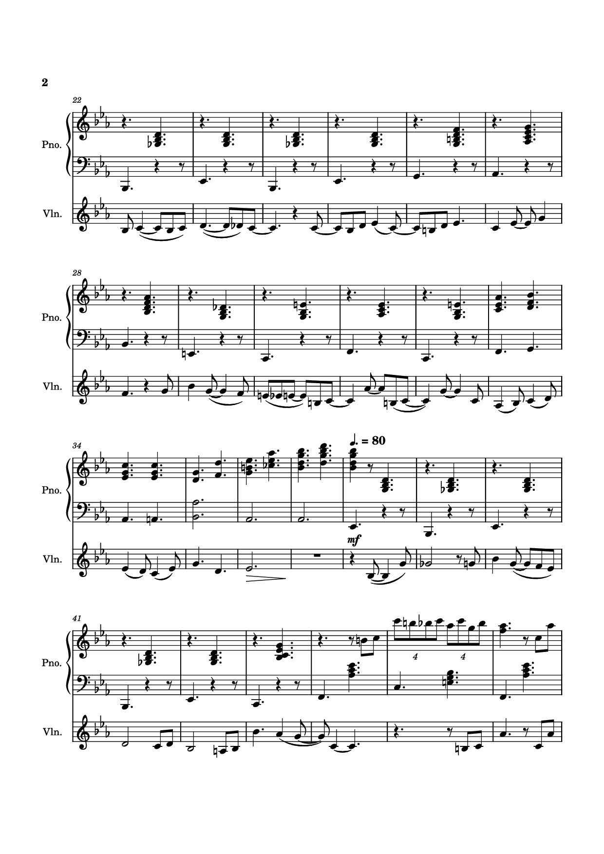 Page 2 of Sheet music PDF Piano Valentine Piano - Laufey