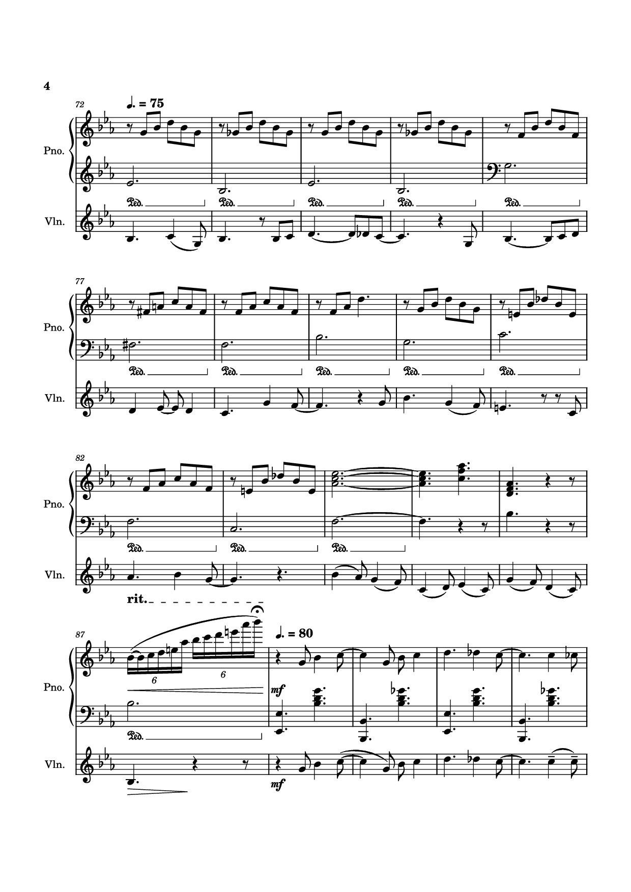 Page 4 of Sheet music PDF Piano Valentine Piano - Laufey