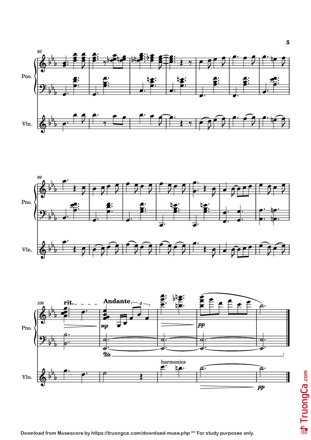 Page 5 of Sheet music PDF Piano Valentine Piano - Laufey