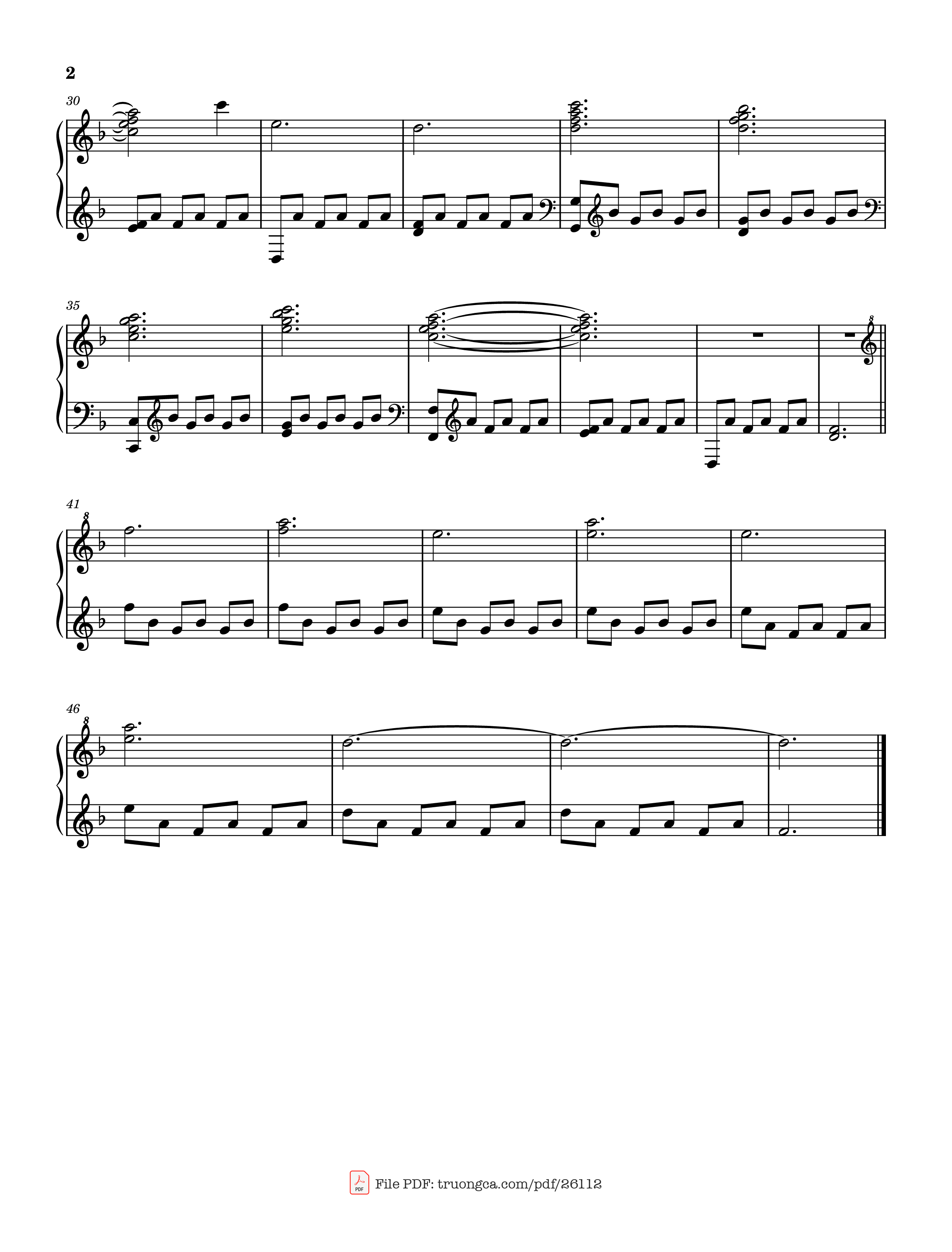 Page 2 of Sheet music PDF Piano Beanie Piano (D minor) - Chezile
