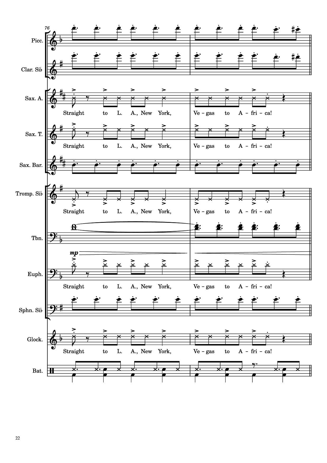 Page 22 of Sheet music PDF On The Floor - Alexthi