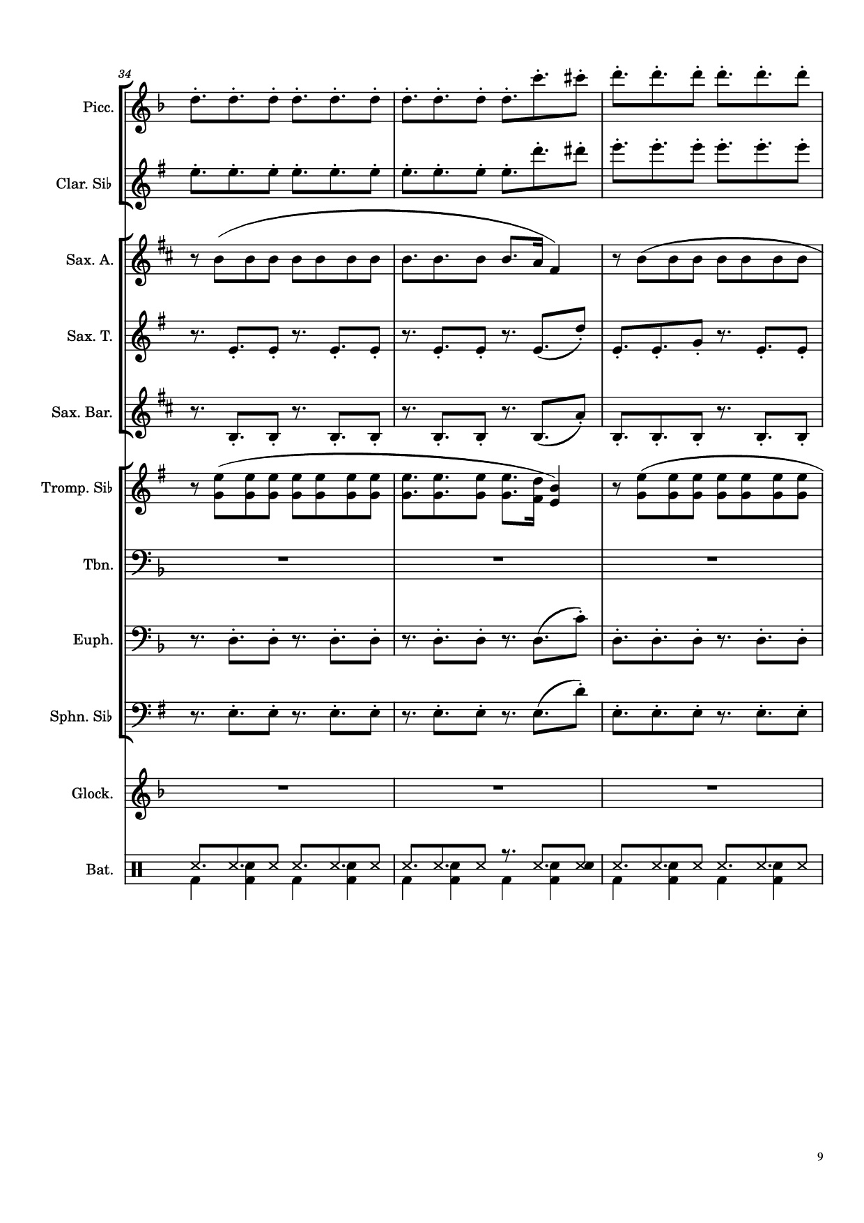Page 9 of Sheet music PDF On The Floor - Alexthi