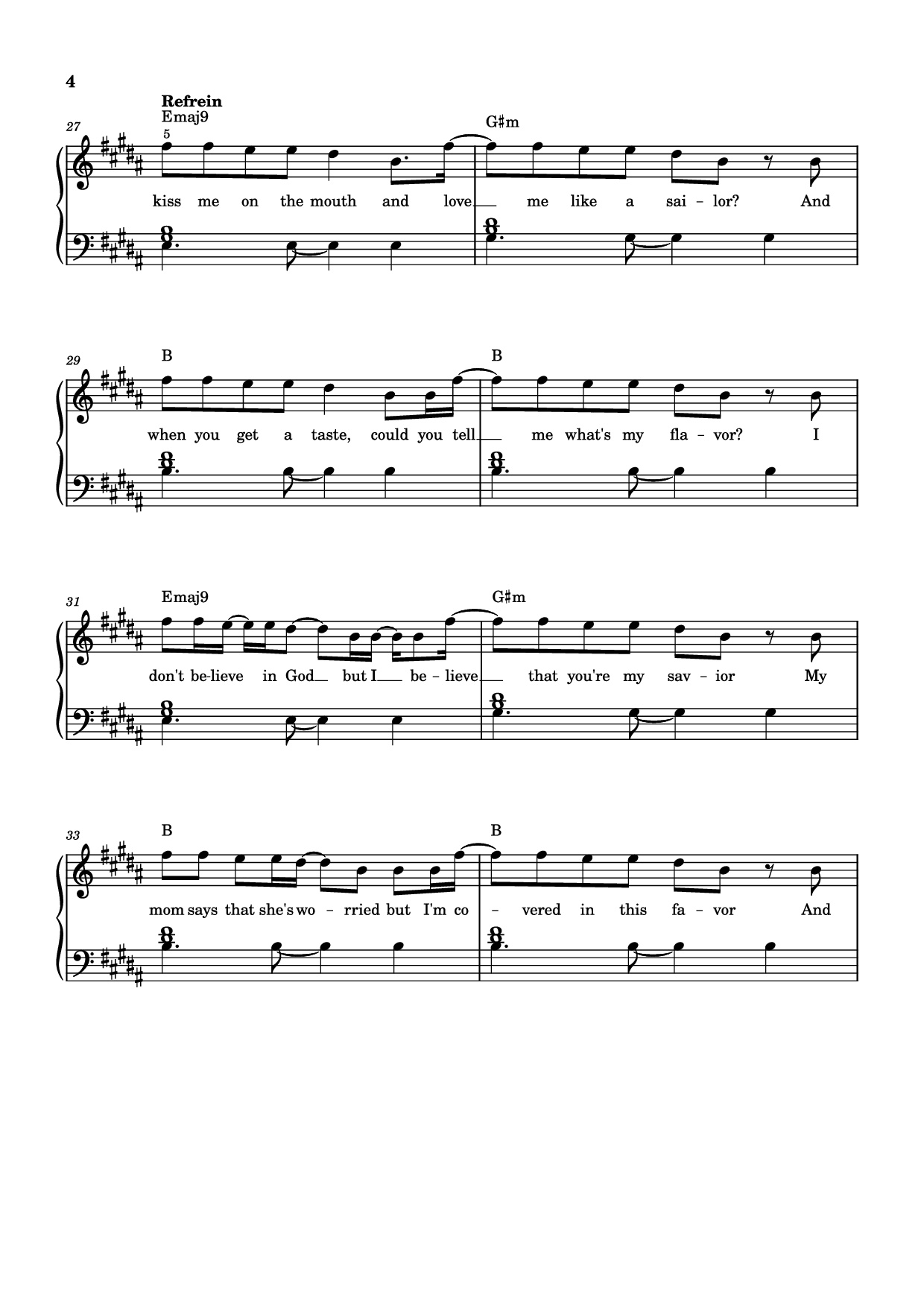 Page 4 of Sheet music PDF Piano Sailor Song Piano - Gigi Perez
